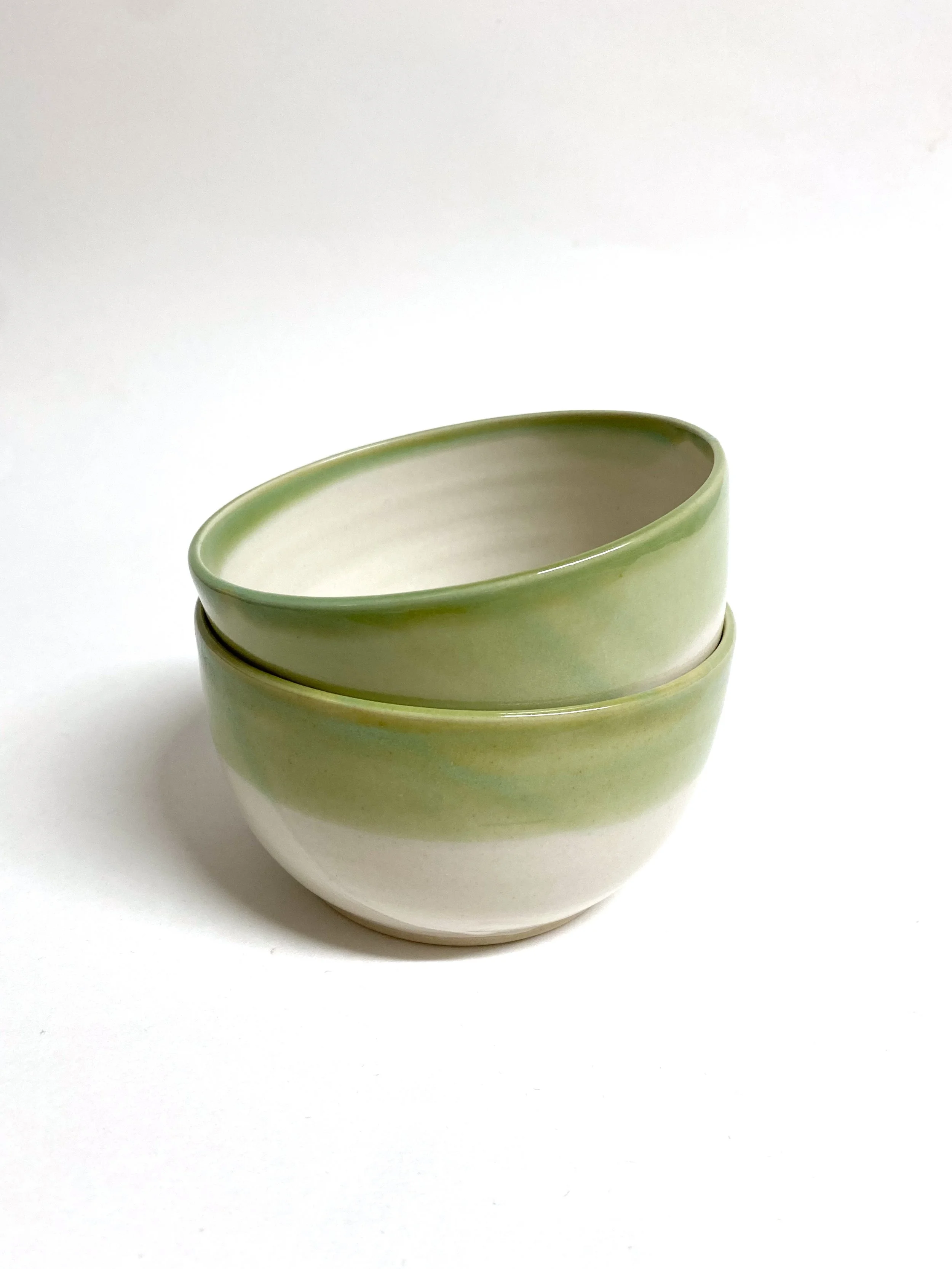 Set of Two Bowls - Light Green