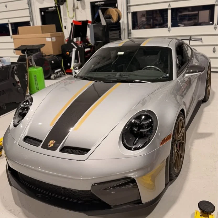 992.2 GT3 in for Roll Bar and Harnesses. #porsche #rbr #redbeardracing #992 #992gt3 @redbeardracing_