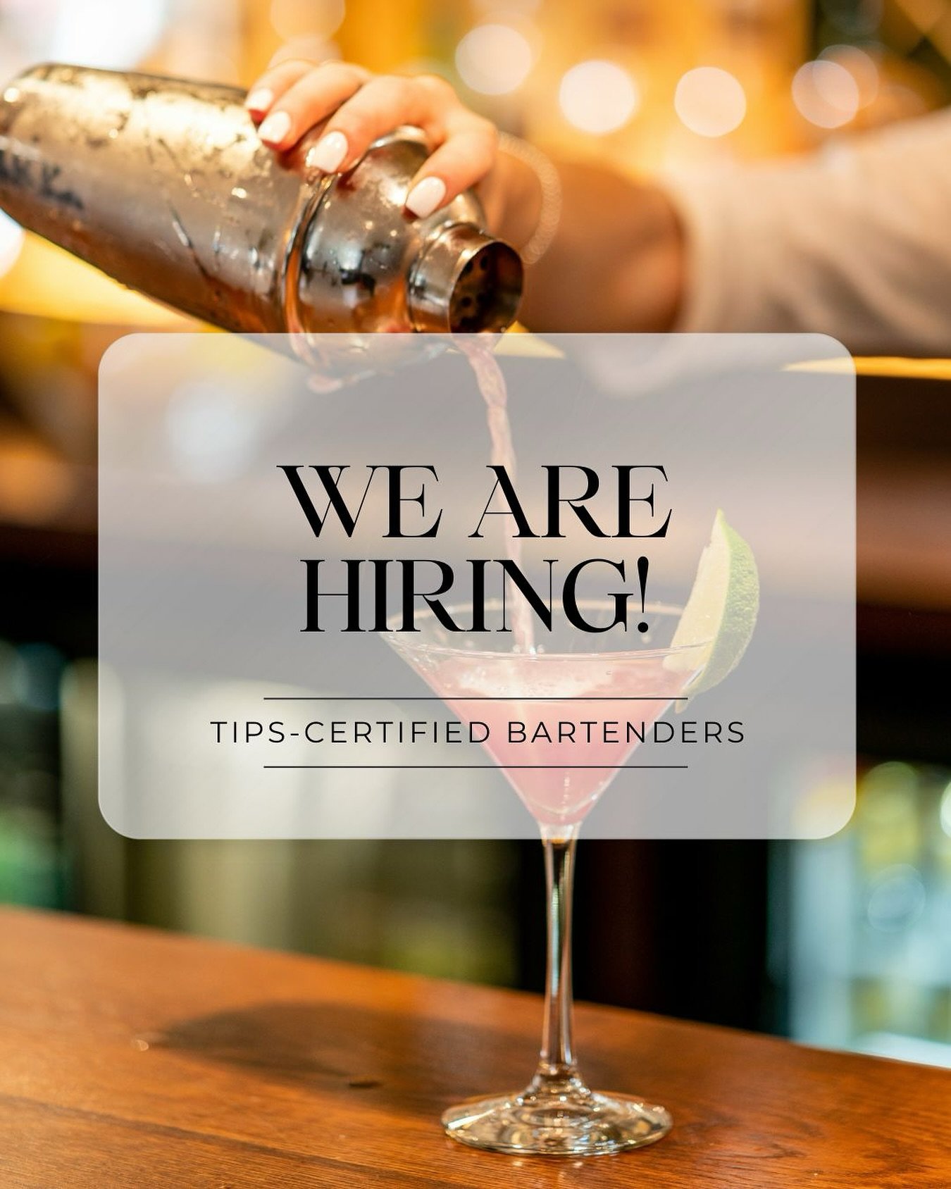 Our busy summer season is underway and we&rsquo;re looking for TIPS-certified bartenders to join the Rising Higher team!
⁠
Think you&rsquo;ve got the skills and vibe? Head to our website to apply (link in bio). If it&rsquo;s a good fit, someone from 