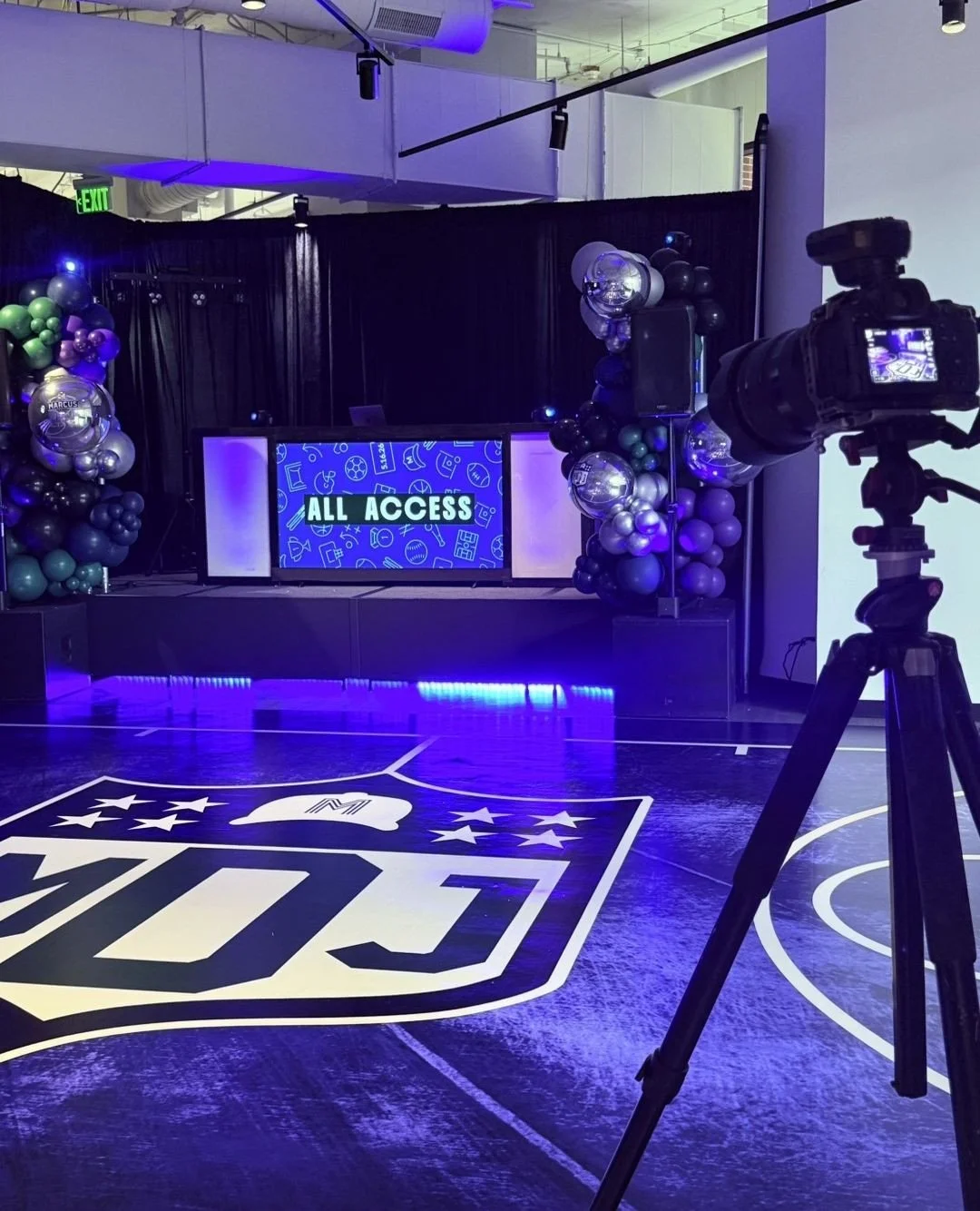 🎉 Parties don't get much better than this all-access affair at The Rally. ⁠
⁠
It was a fabulous day of games, food, and celebrations galore as friends and family gathered to celebrate Marcus in style. 💜 🏈 ✨