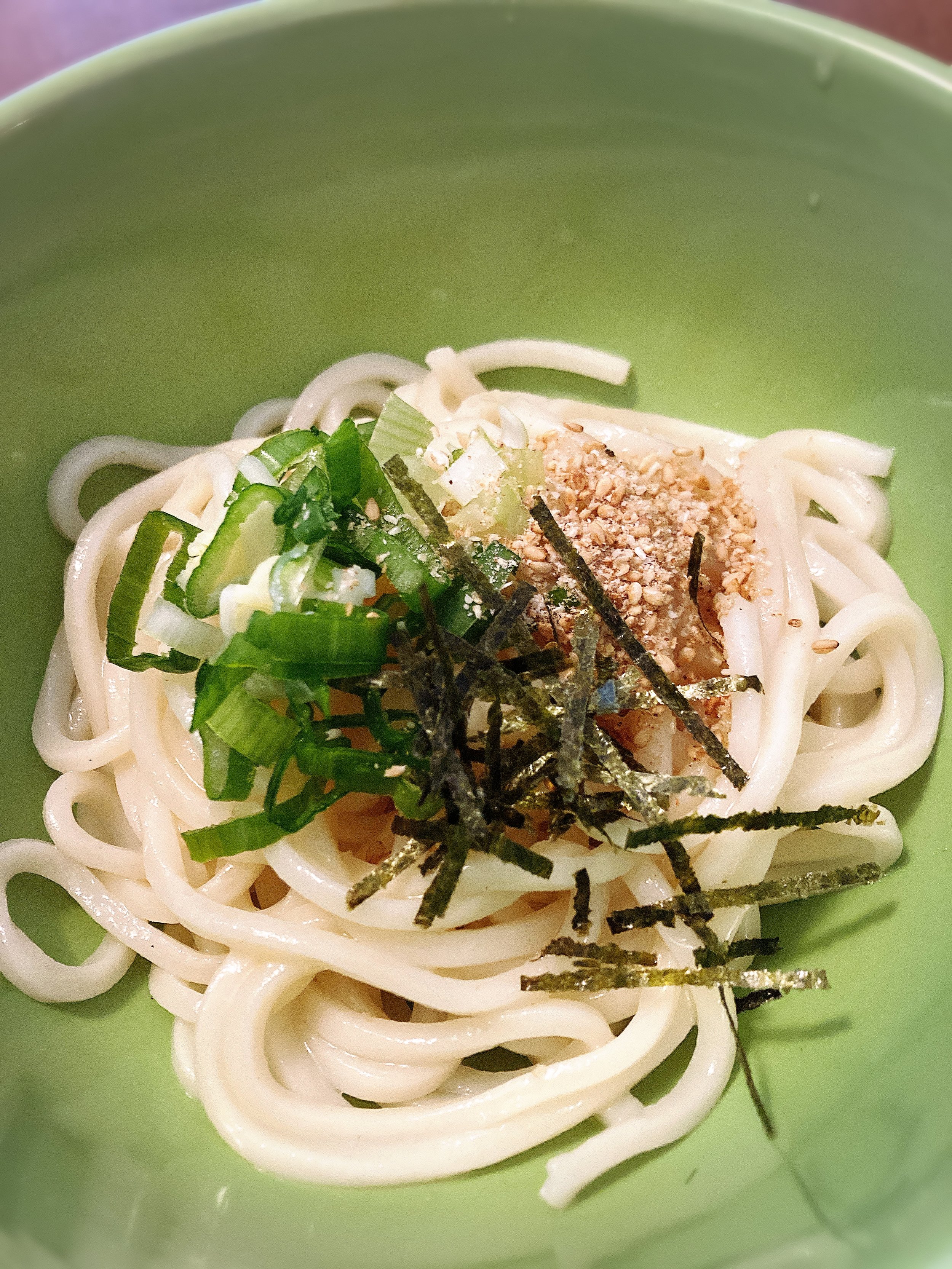 This Udon noodle’s a little thinner than normal.