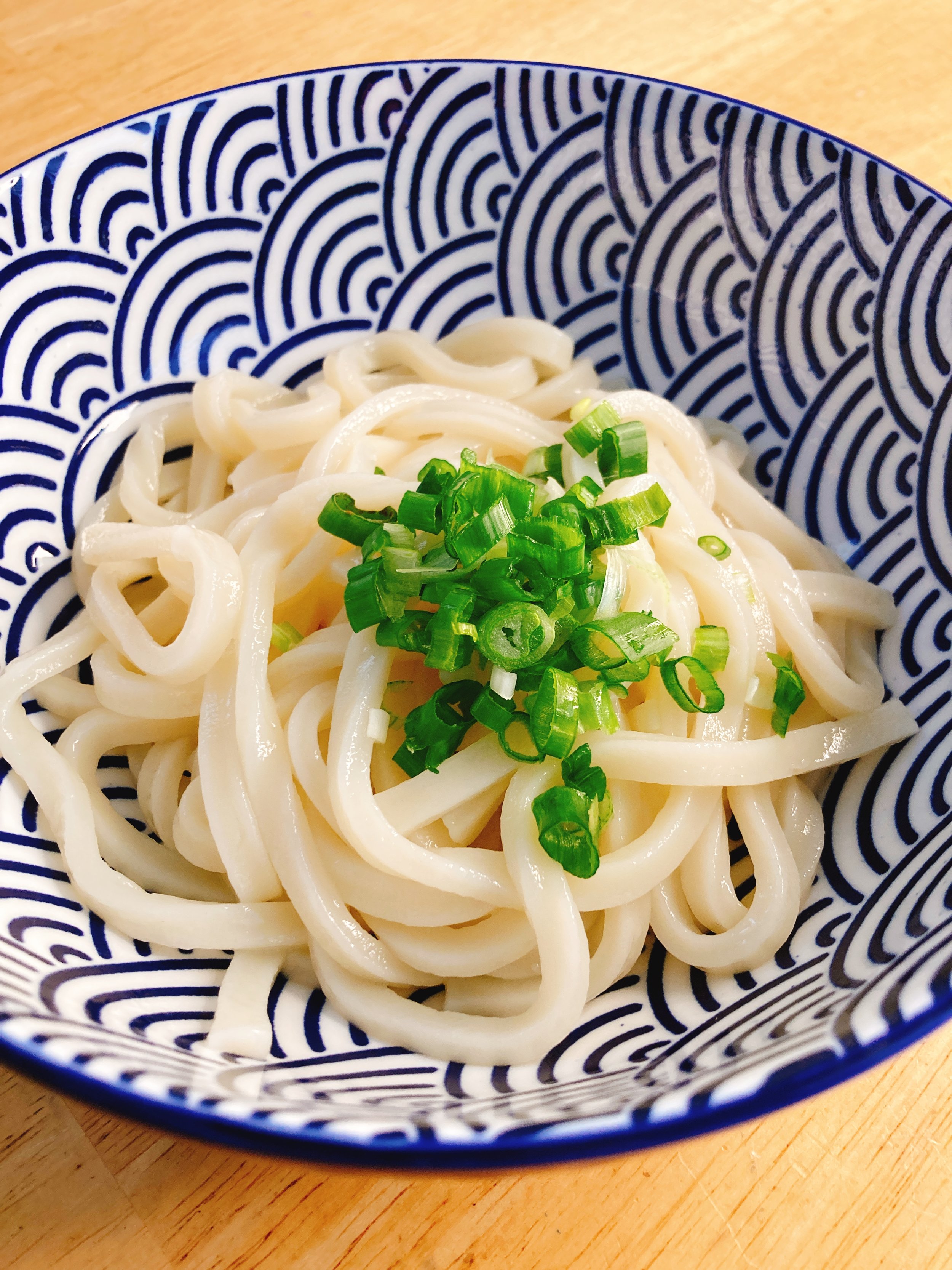 Plain udon is also delicious!