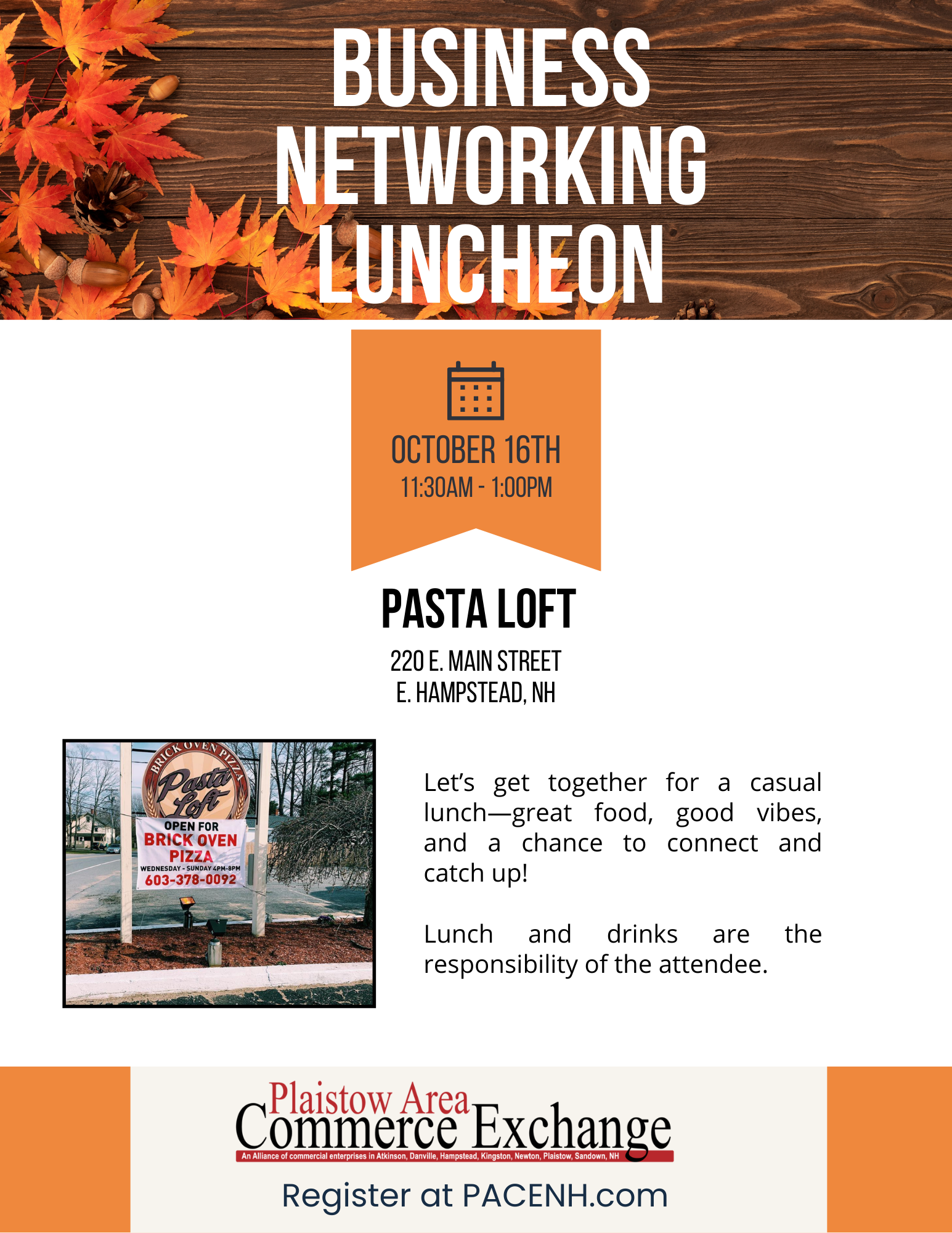 October Networking Lunch