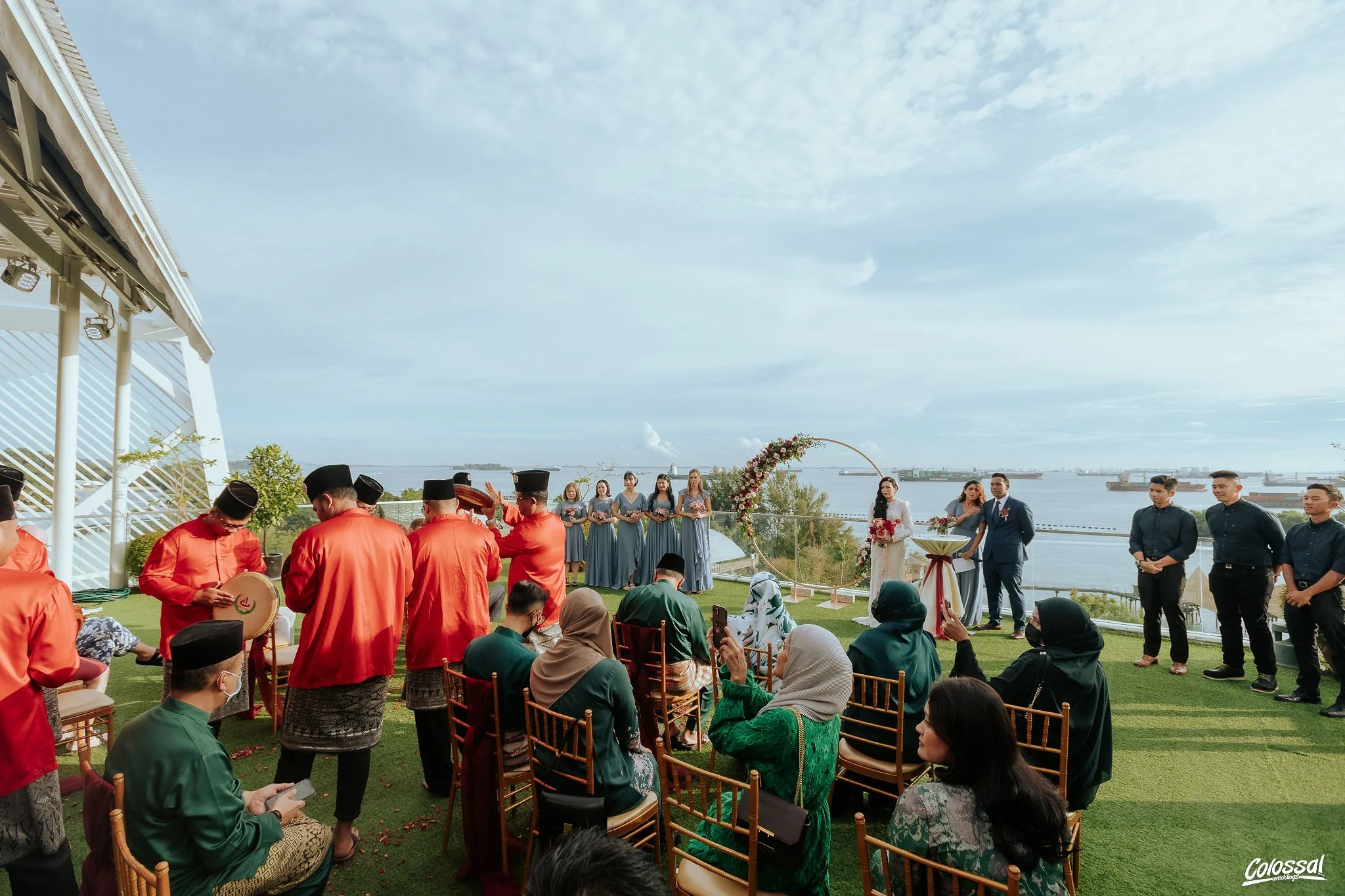 Malay Wedding ceremony and solemnisation photography taken at The Atas People, Sky Garden located in Sentosa.