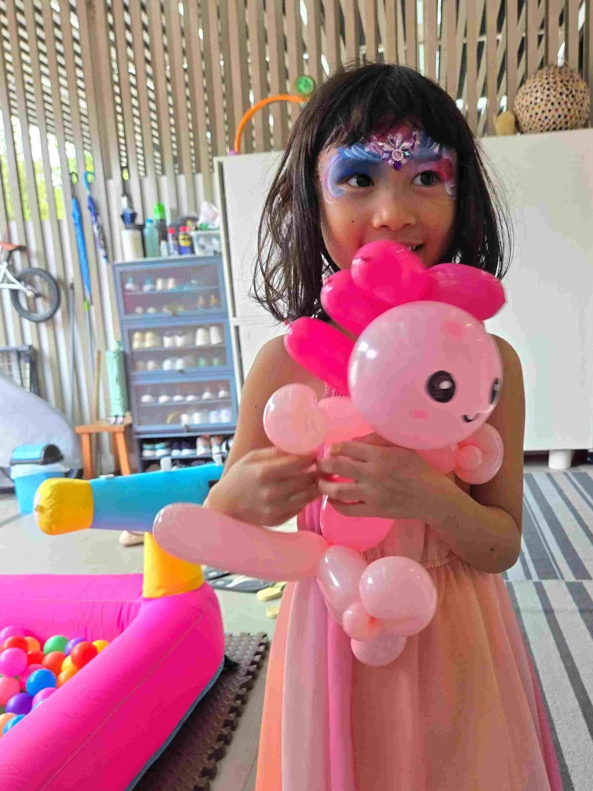 Passion Soul_Balloon Sculpting_Birthday Party_Minecraft_Axolotl