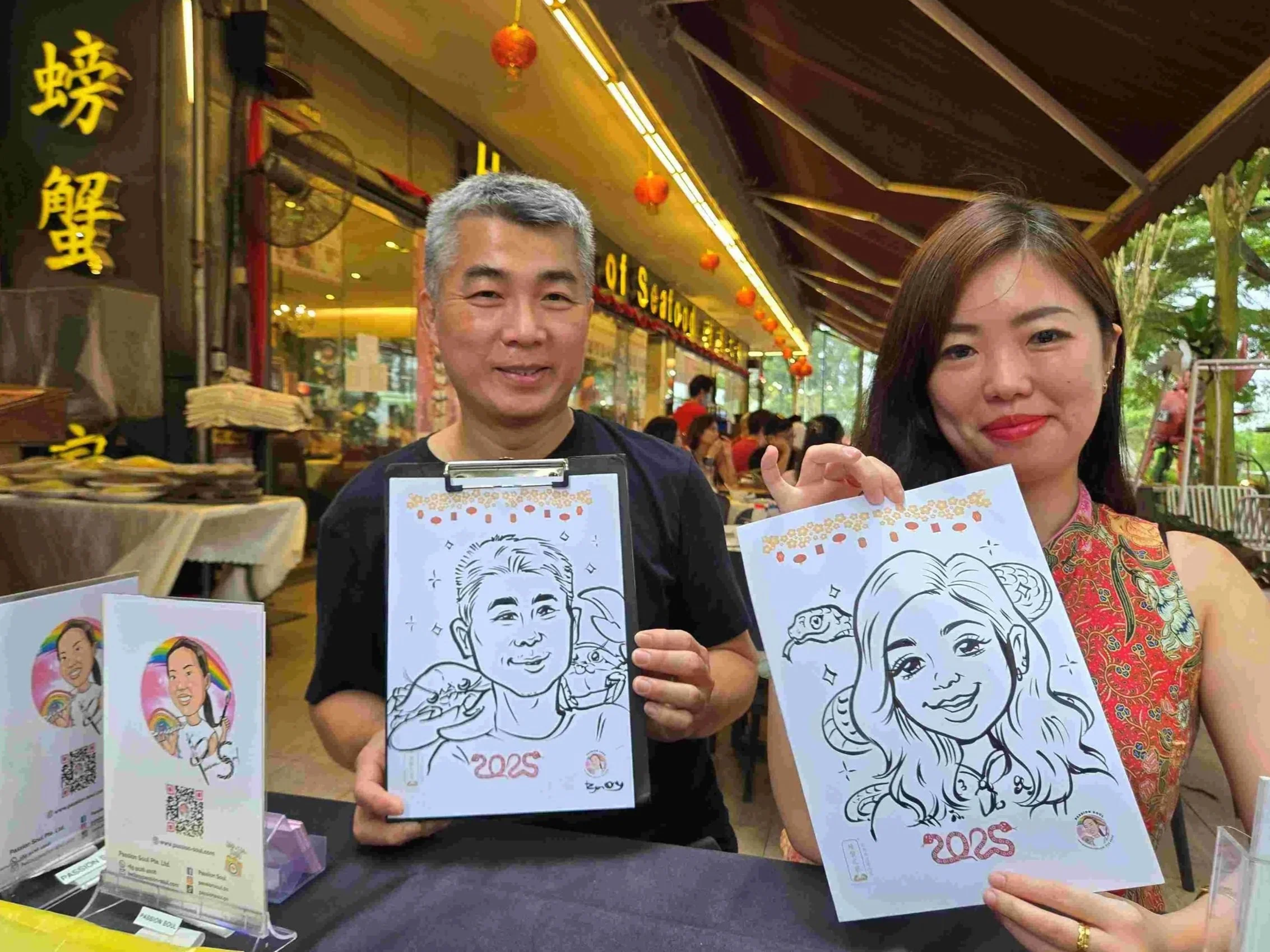 Passion Soul_Caricature_Chinese New Year_CNY_House of Seafood_Francis Ng