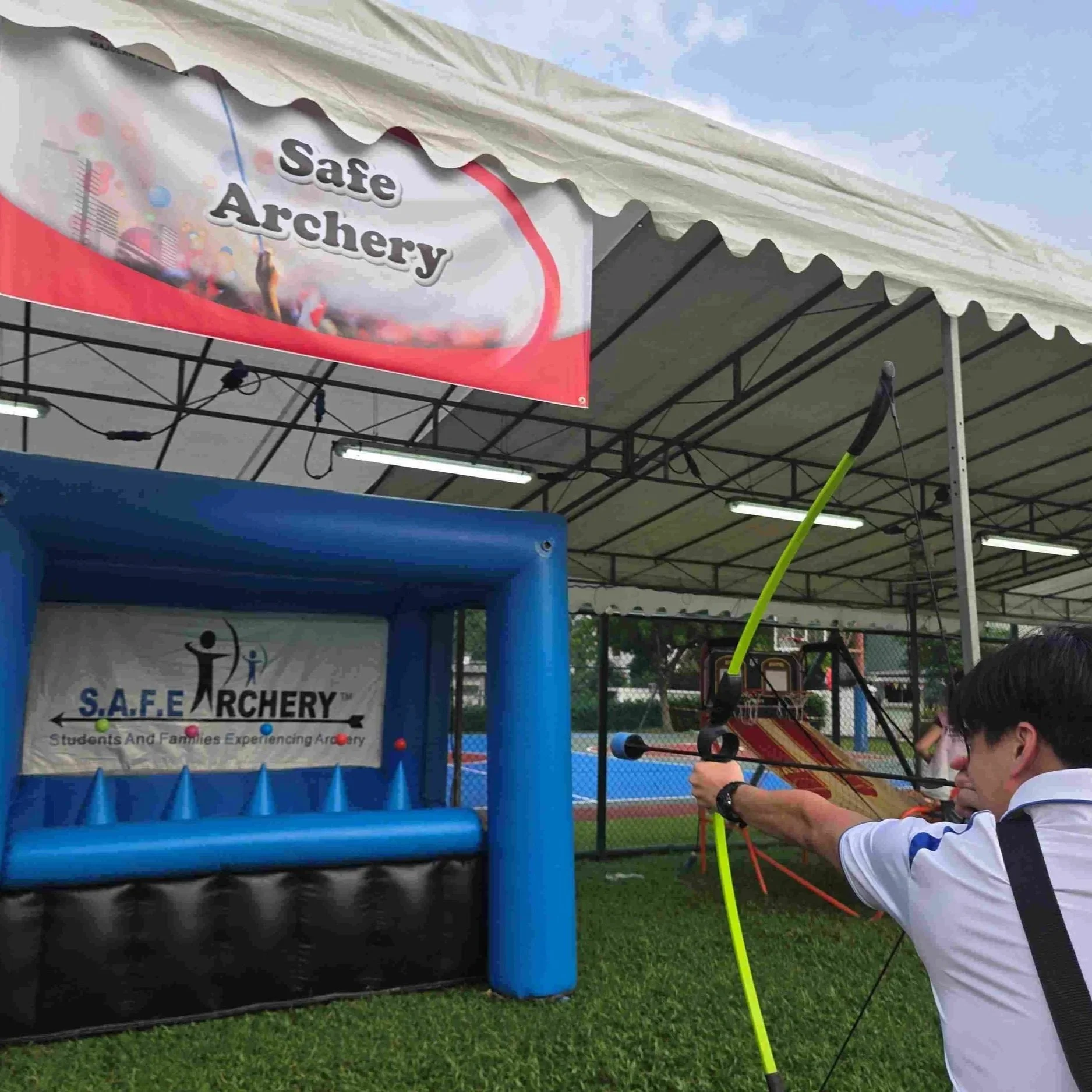 Passion Soul_Safe Archery_Archery_Inflatable Game_National Day_Woodgrove CC_Woodlands Ring Secondary School