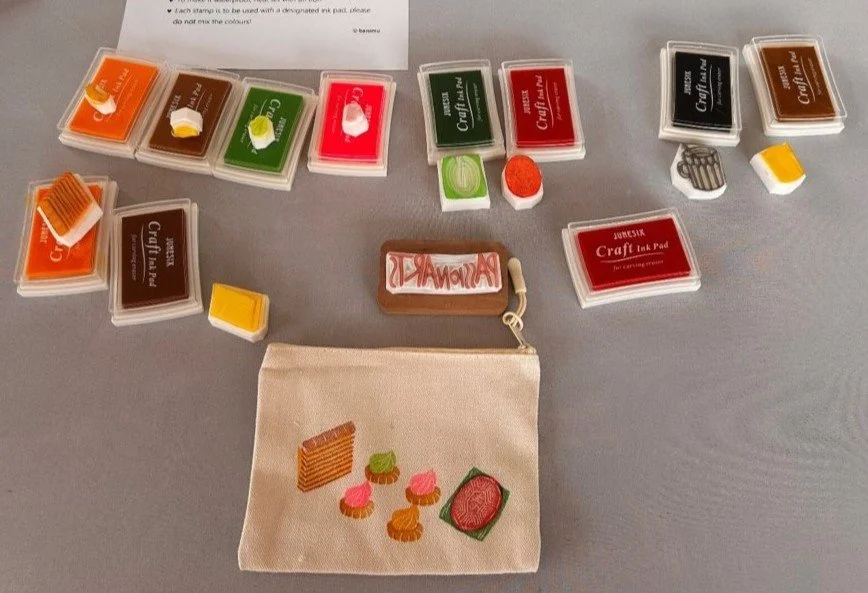 Passion Soul_Traditional Food Stamping on Zip Pouch