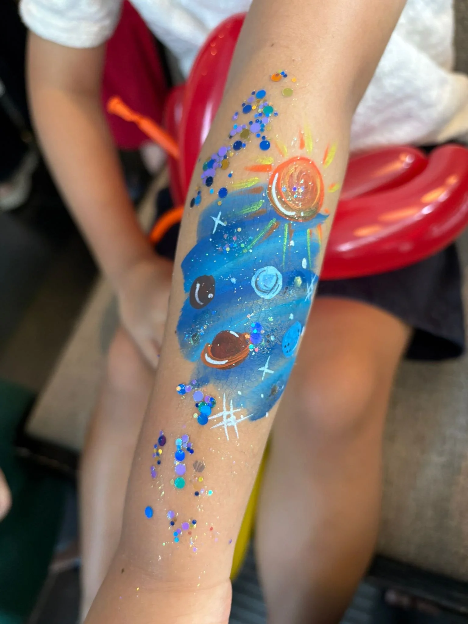 Passion Soul_Face Painting_Hand Painting_Space_planet