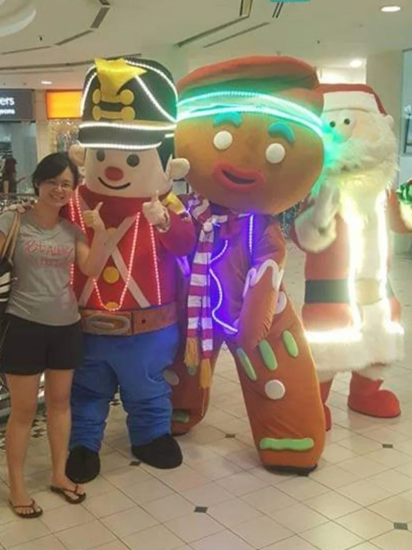 Passion Soul_Nutcracker Soldier Mascot, Gingerbread Man Mascot, Santa Claus Mascot