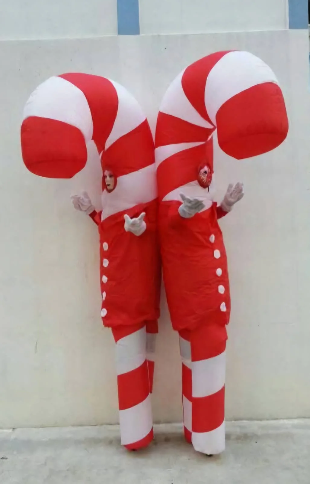 Candy Cane Stilt Walker
