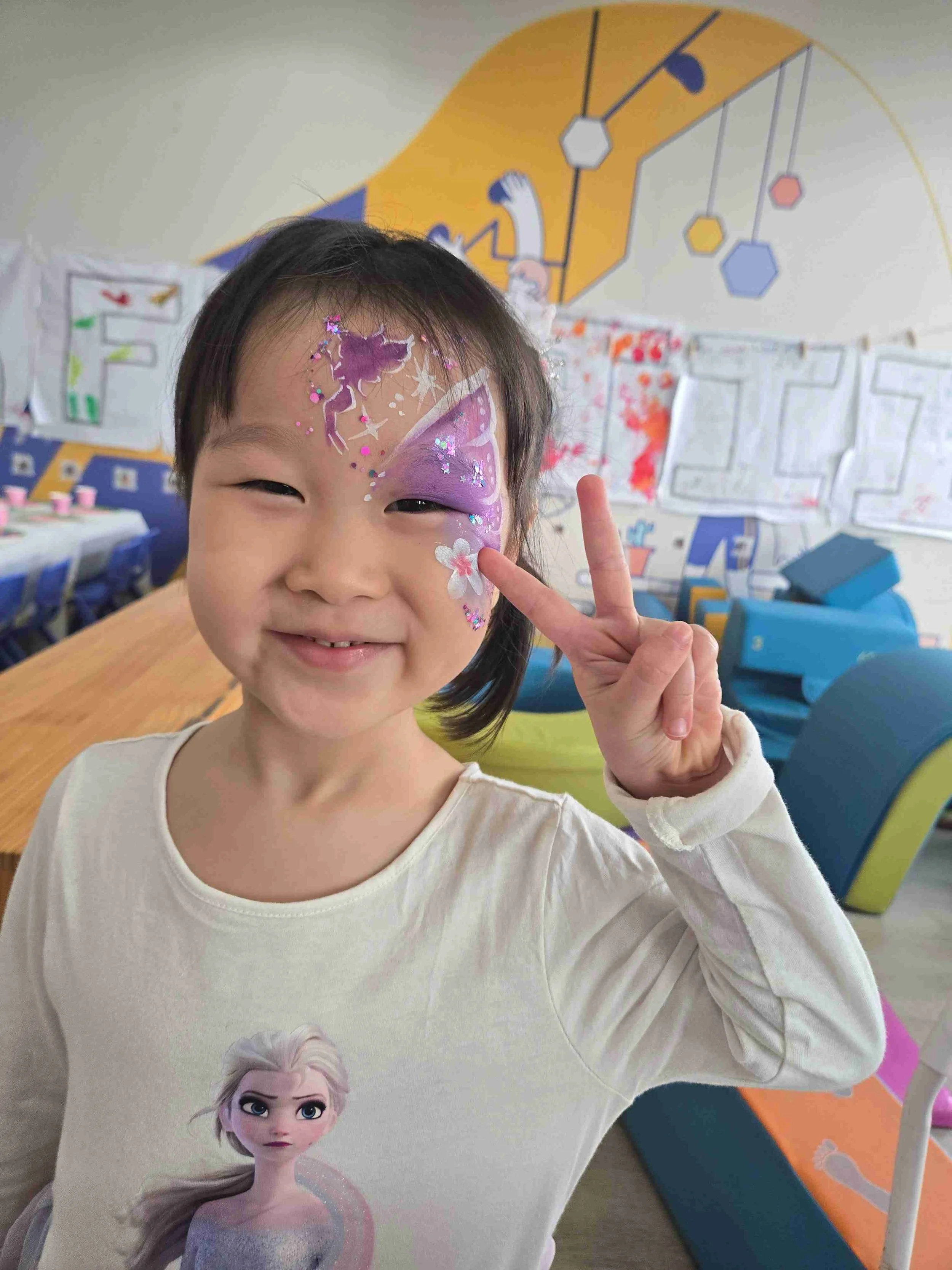 Passion Soul_Face Painting_Glitter tattoo_Agora Colearning_Birthday Party_Fairy_Tiara