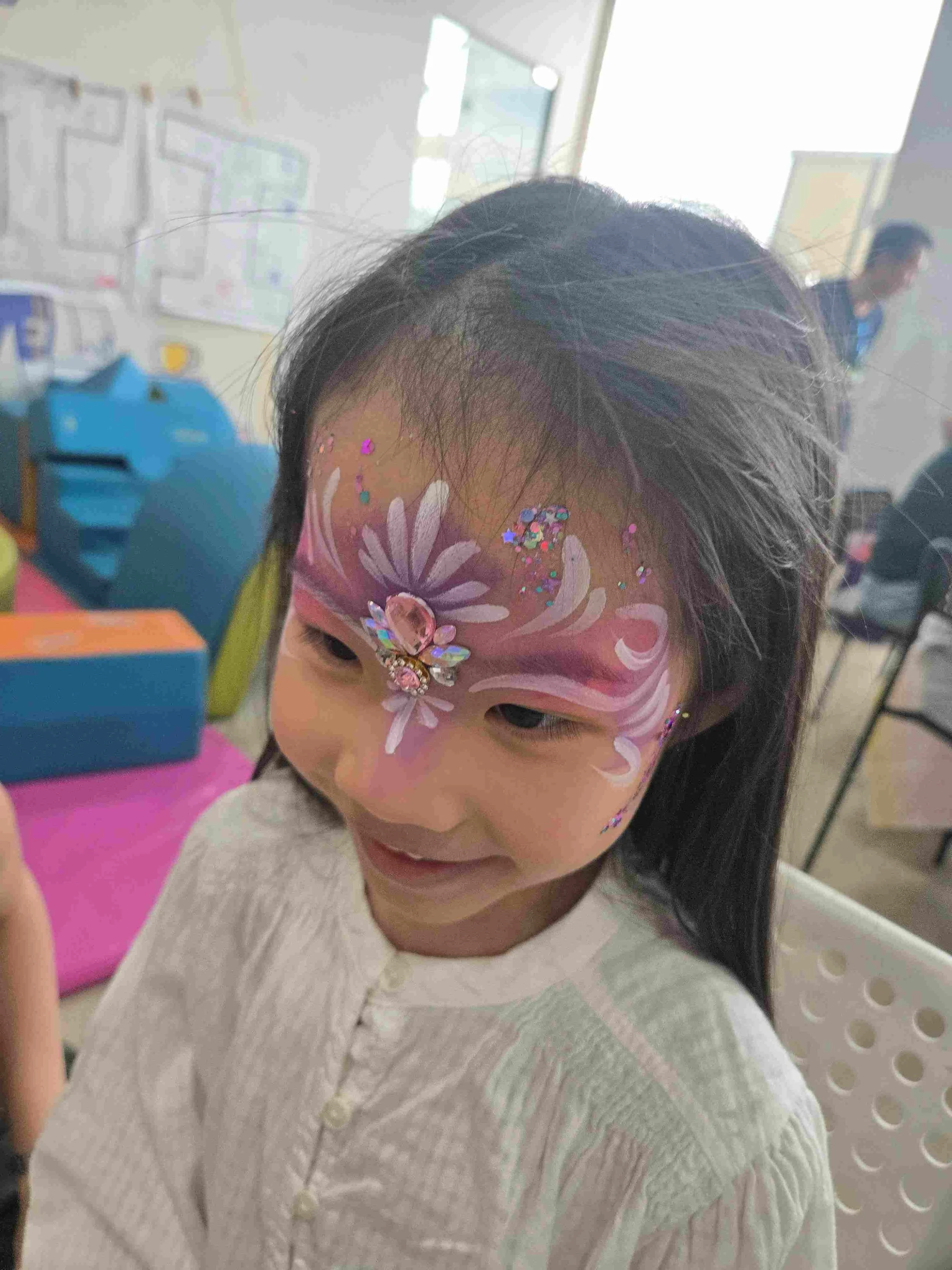 Passion Soul_Face Painting_Glitter tattoo_Agora Colearning_Birthday Party_Princess_Tiara