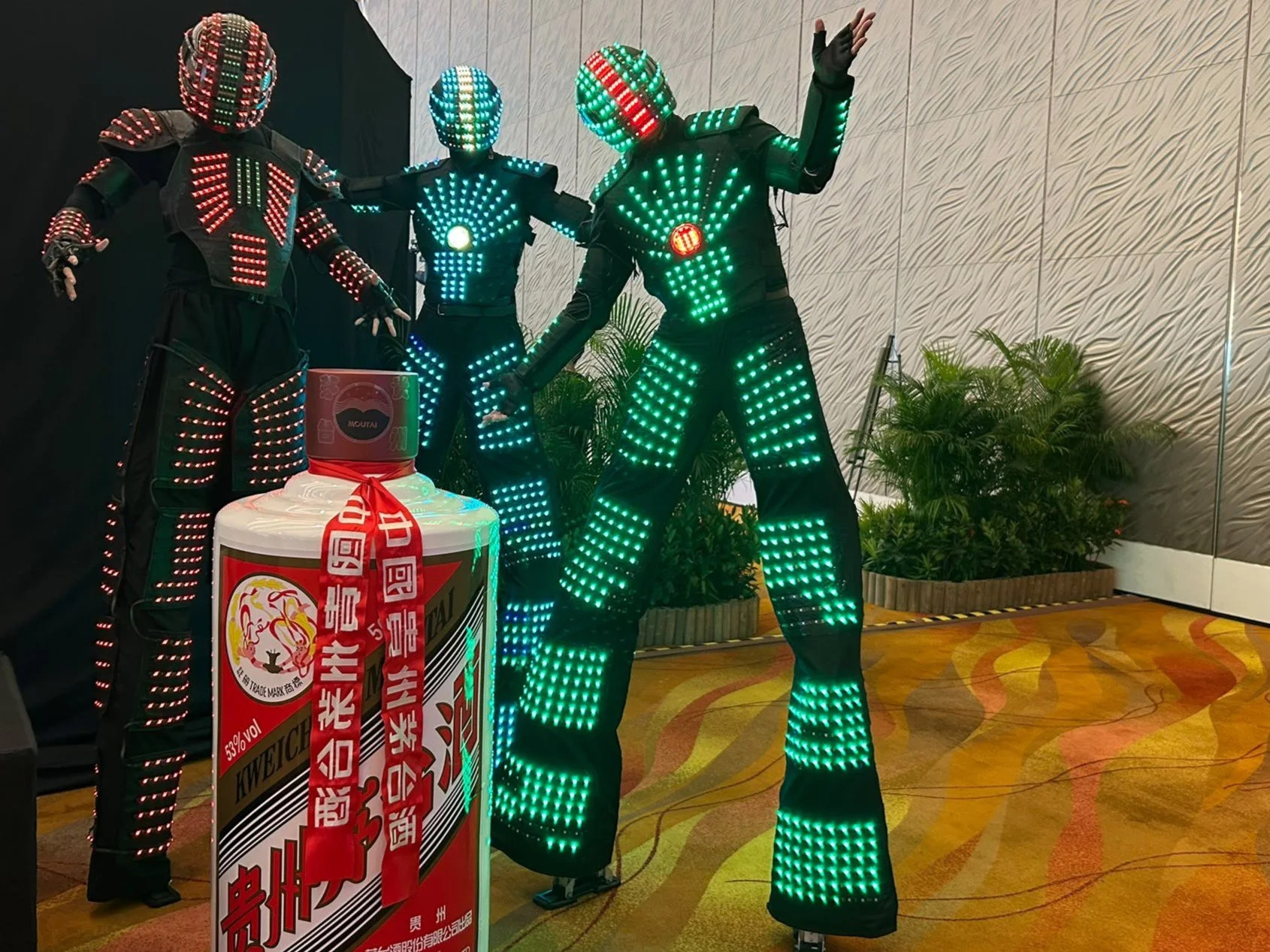 LED Robot Stilt Walker