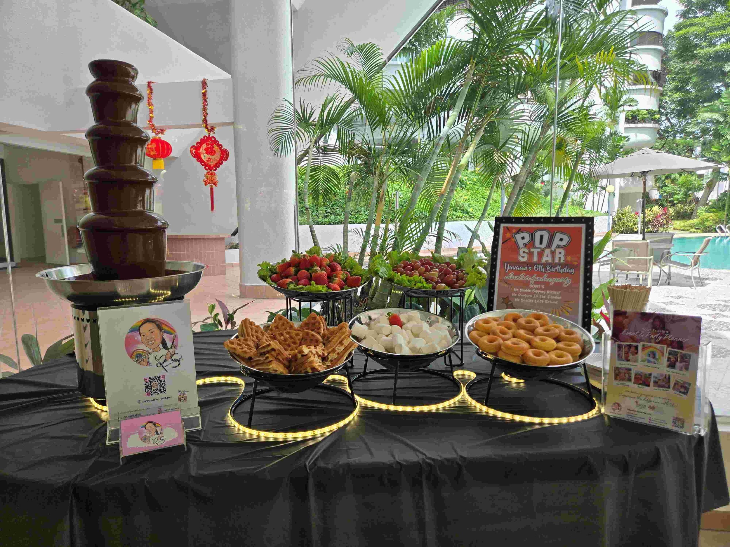 Passion Soul_Live Food Station_Chocolate Fountain_Birthday Party_Kids Party_Pop Star_Michael Jackson_Teresa Ville