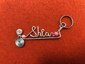 Wire Name Keychain