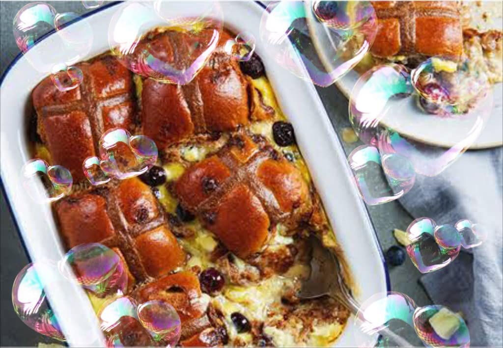 🫧🫧🫧🫧🫧🫧Delicious Easter bun bread n butter pudding dessert available Easter long weekend until sold out!!🍔👍
Also don&rsquo;t forget all kids dining in 12-3pm Easter Saturday will get free bubbles &amp; Easter hunt. Bring the footy or frizbee &