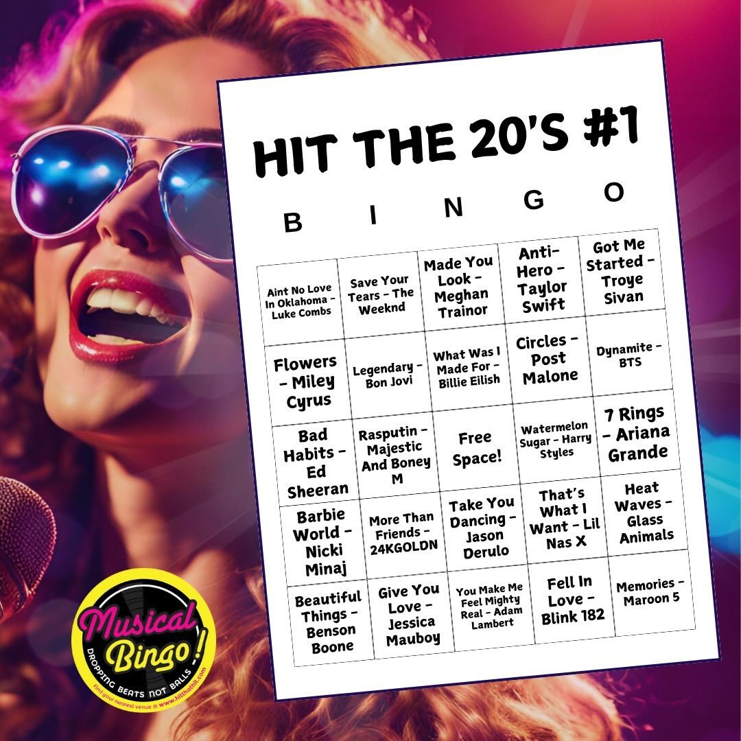 Join us for musical bingo on Friday 19th December @ 7pm-9pm! 🎶💃🕺

Dance, vibe and win prizes! 🏆✨

Free to play - book now to lock in your seat. 🥂