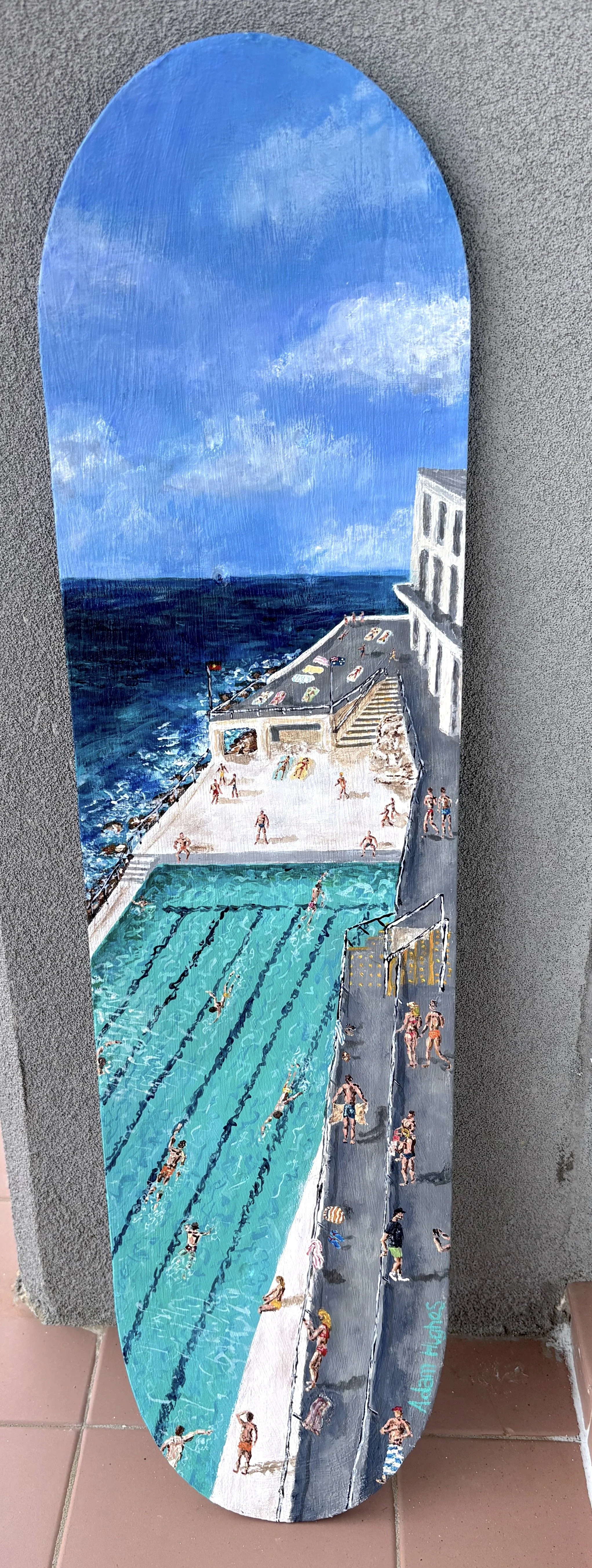 Hughes Adam, Bondi Icebergs Skateboard.jpg