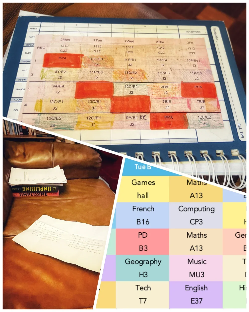 Two-Week Timetable Template