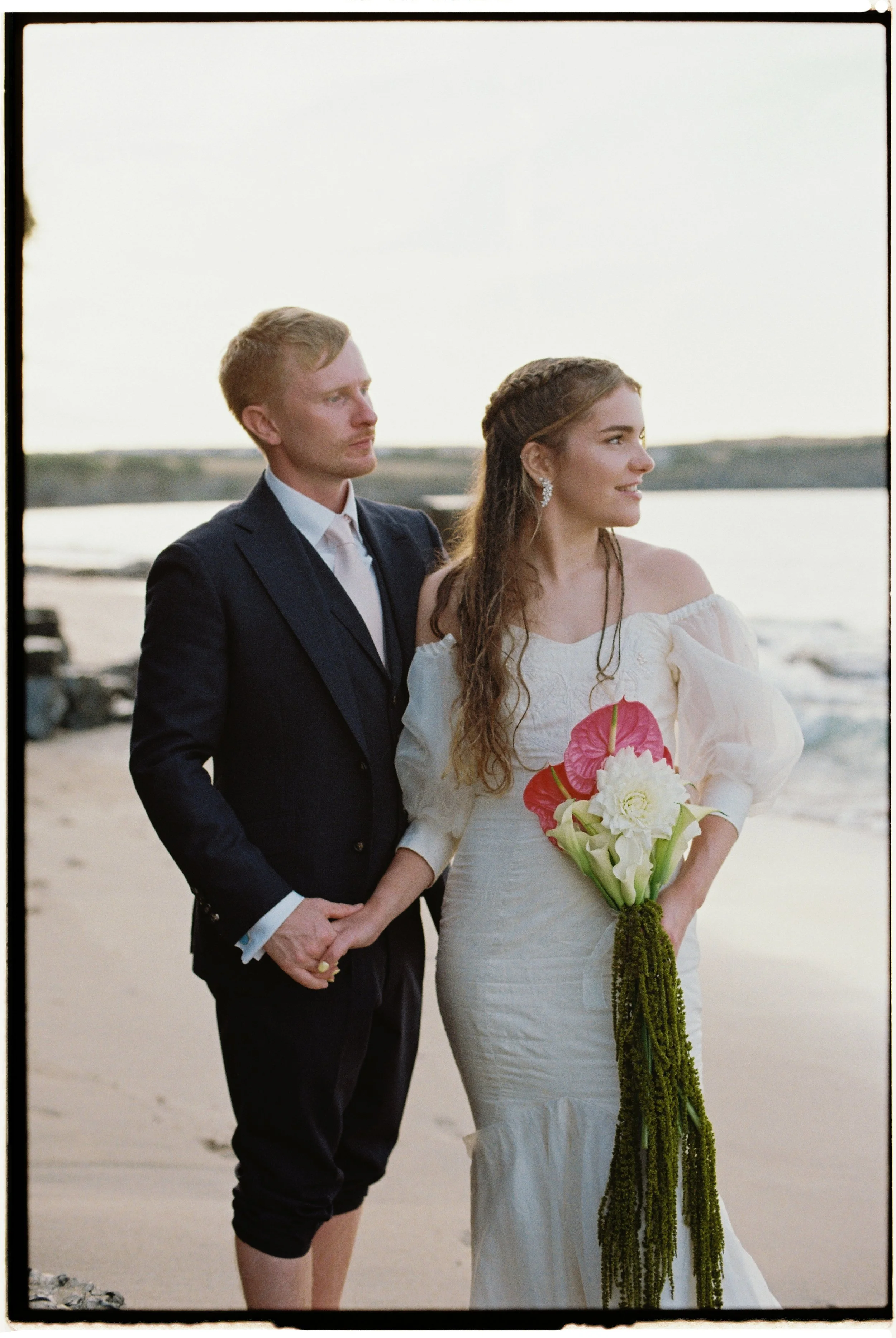 editorial style wedding photography on film