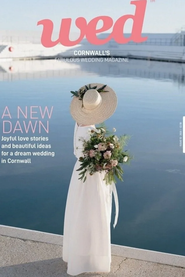 jubilee pool lido editorial wedding featured in wed magazine by penzance wedding photographer