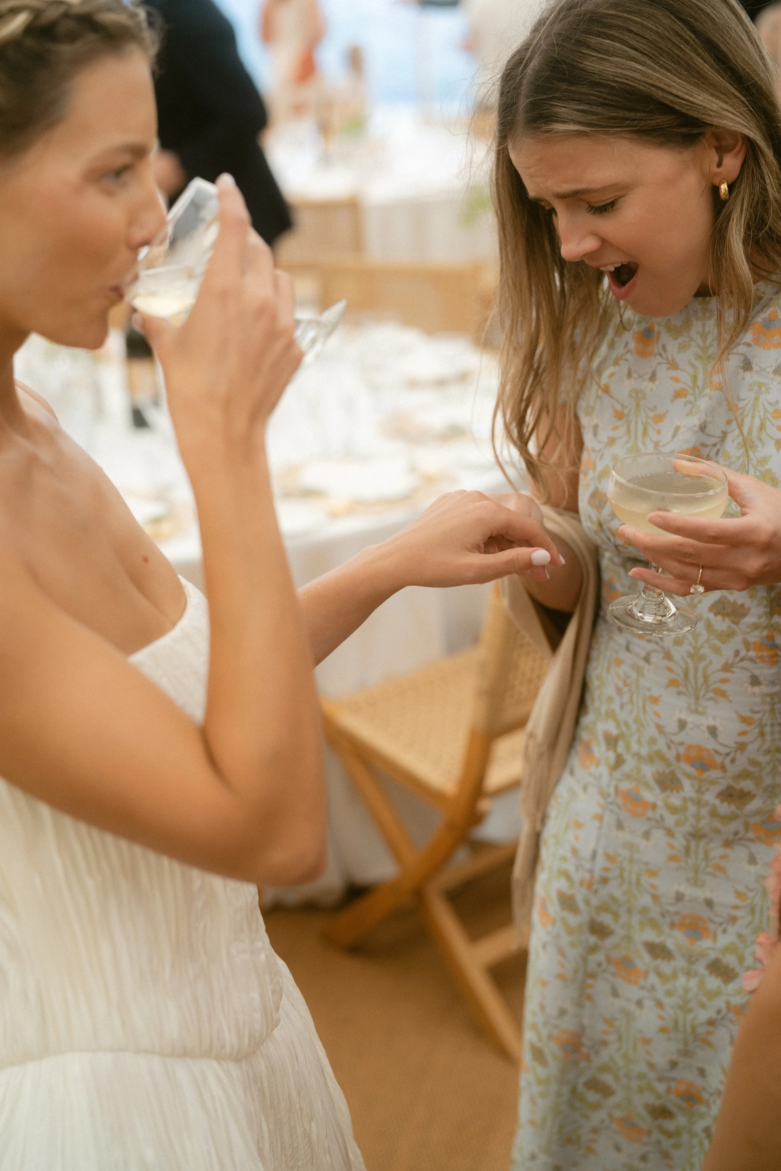 summer champagne and oysters wedding in southwest england