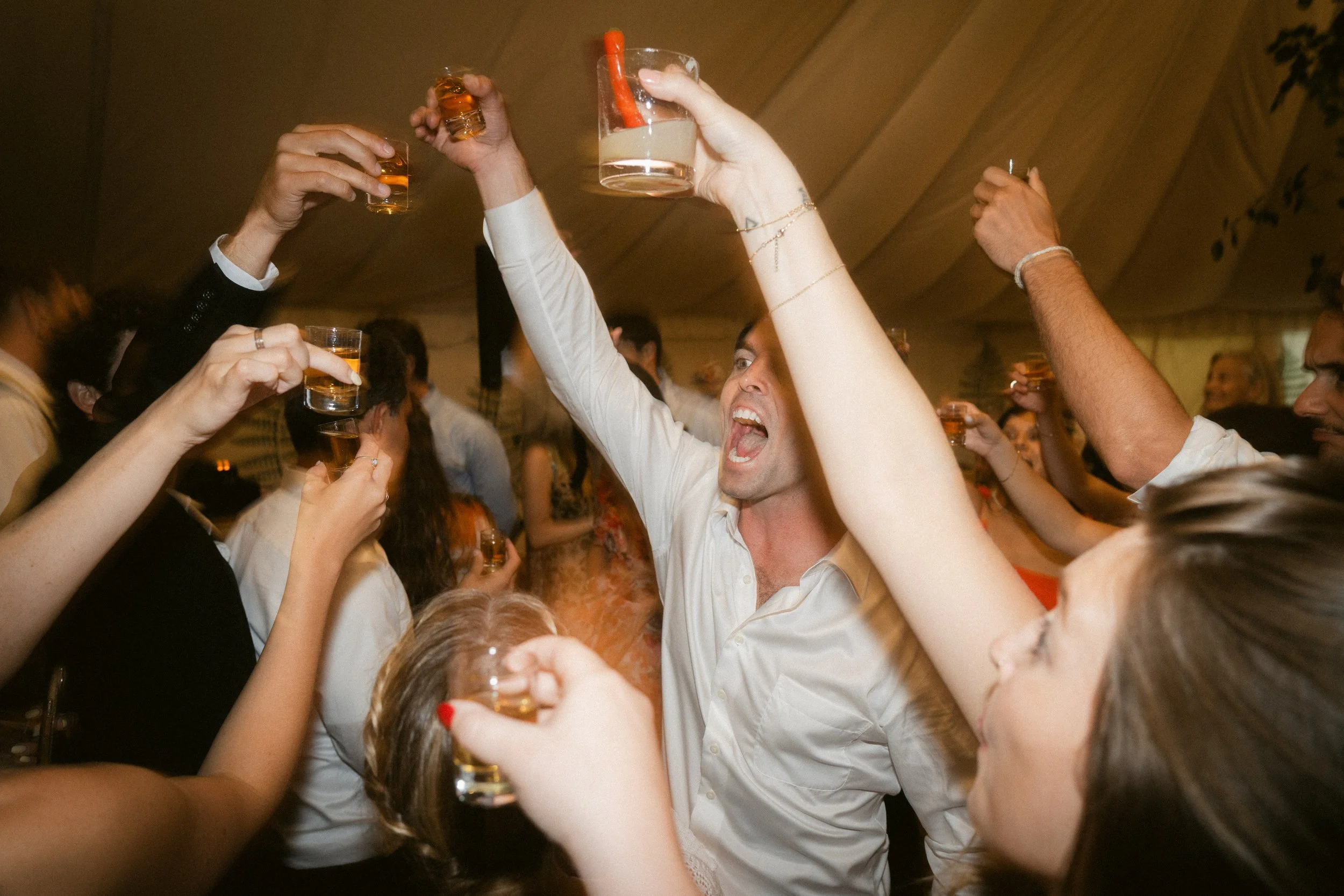 big party energy editorial style wedding photography in devon