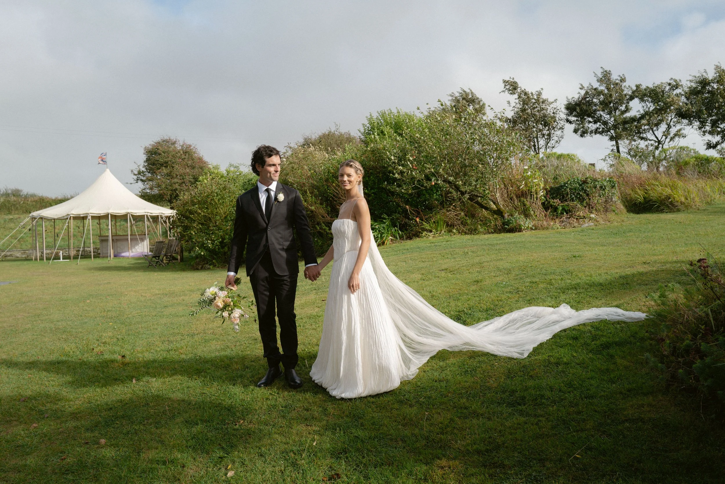 danielle frankel wedding gowns for a summer wedding in cornwall on the north coast