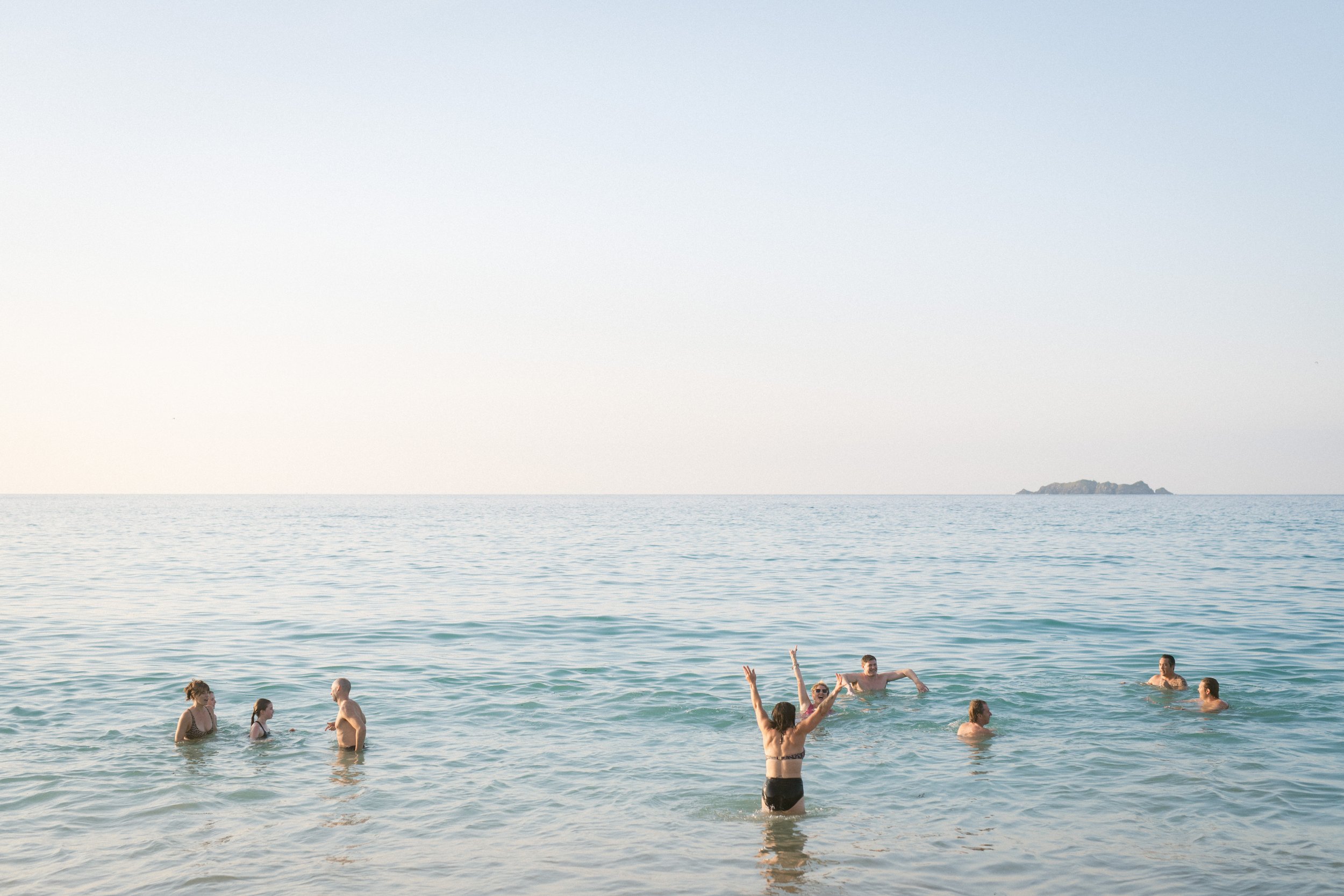 weddings with a sea swim in cornwall