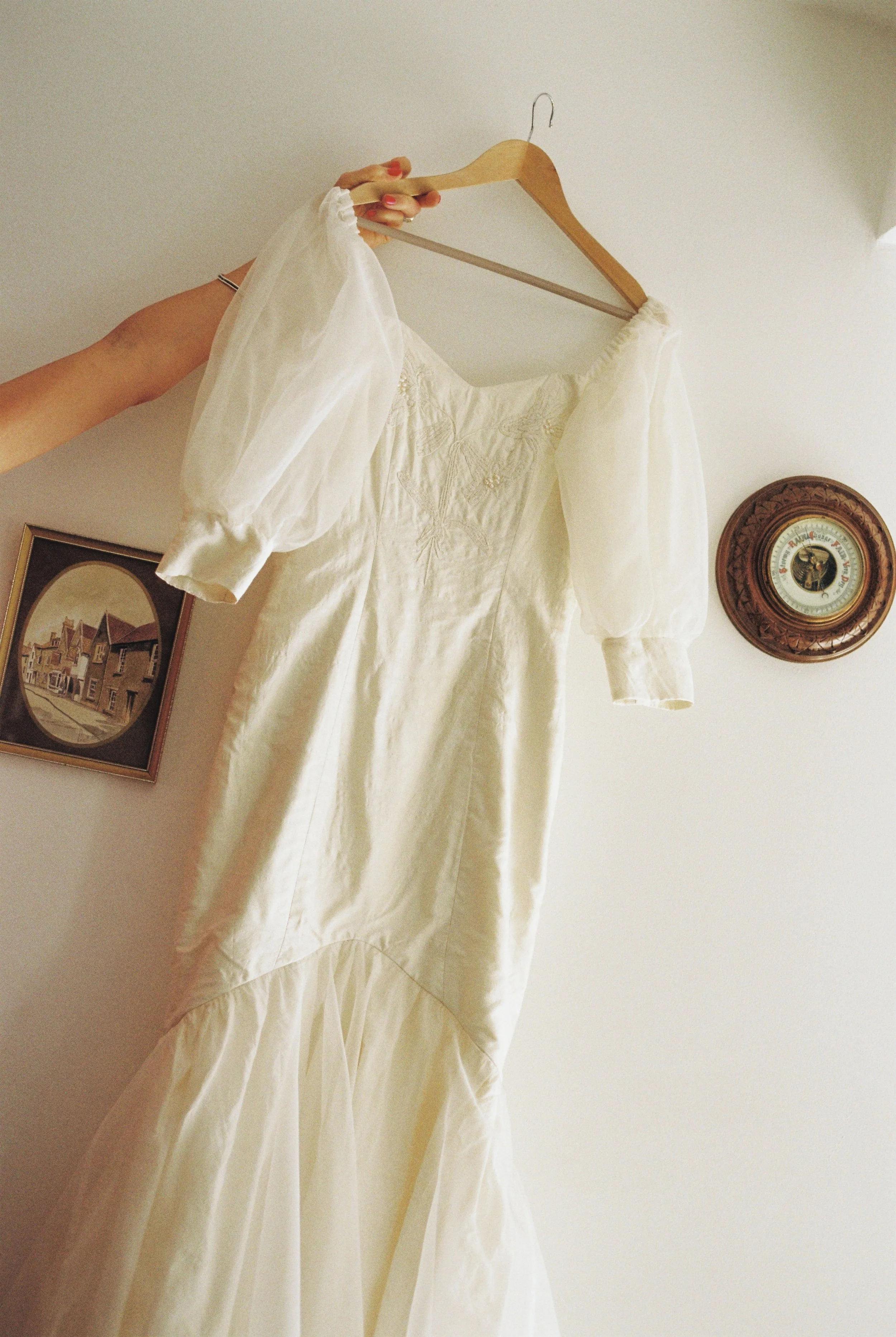 retro wedding dress