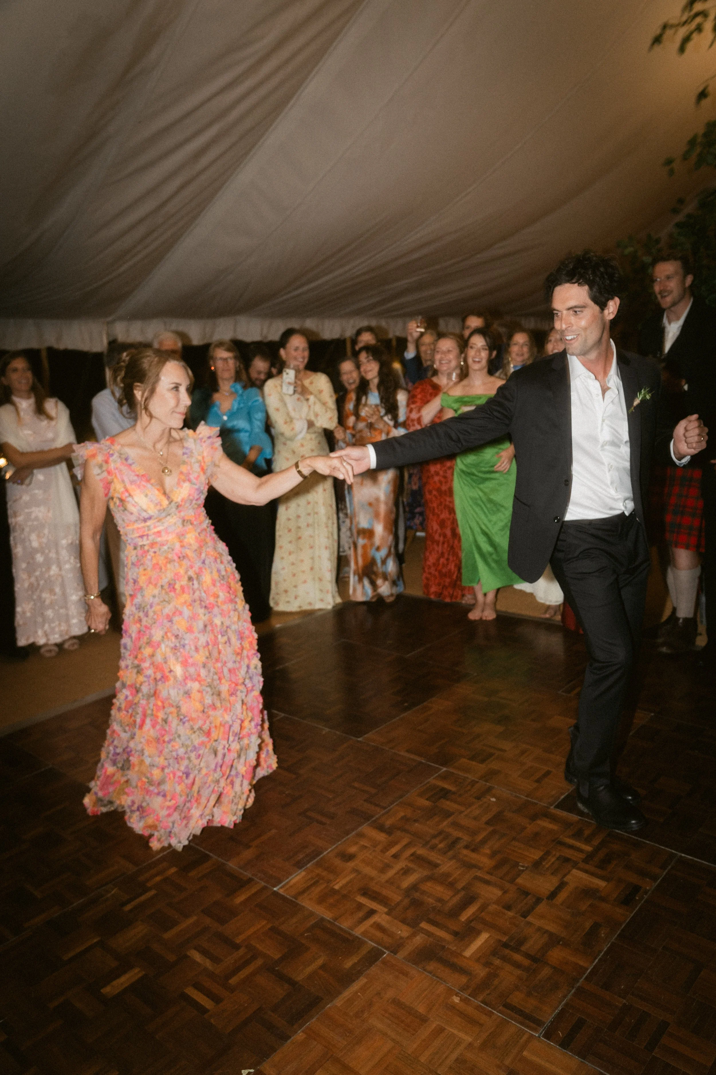 mother and son dance at a wedding