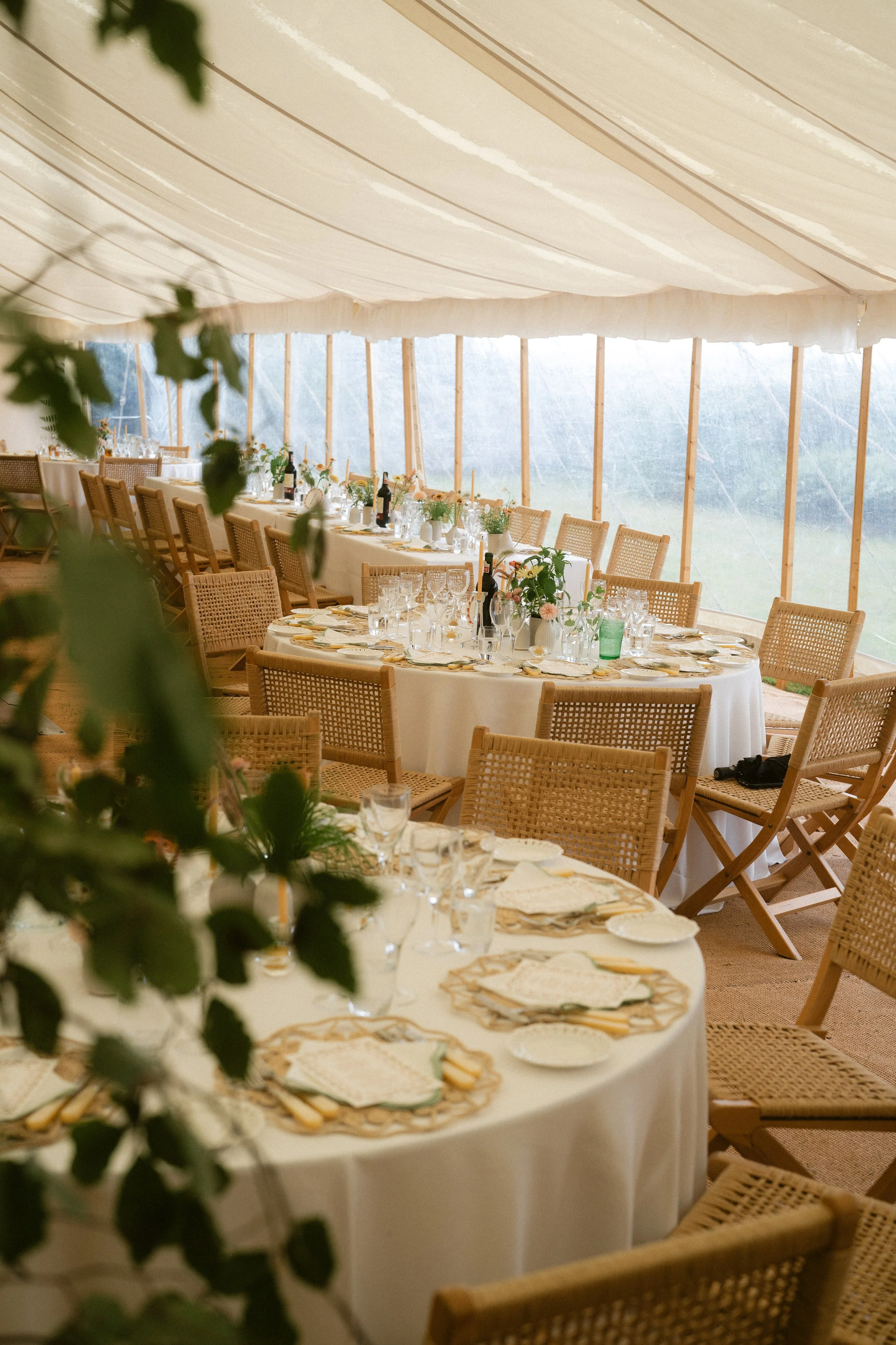 rattan cornish summer marquee inspiration