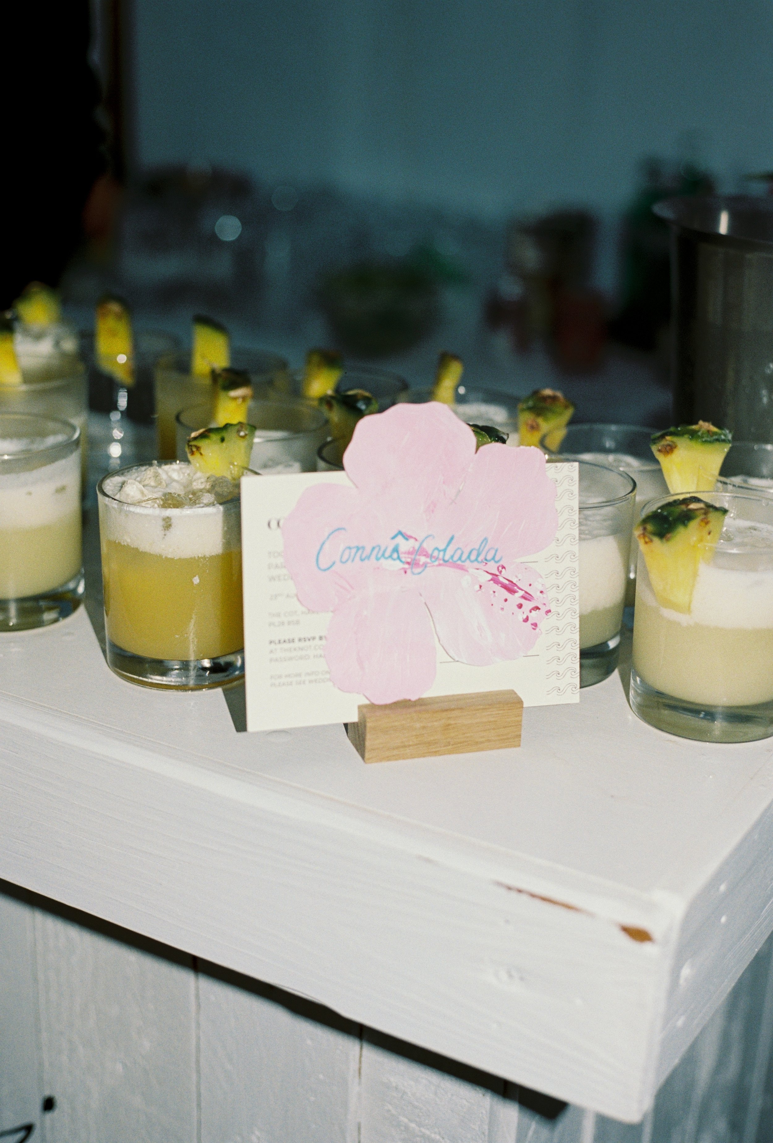 pina colada drinks station