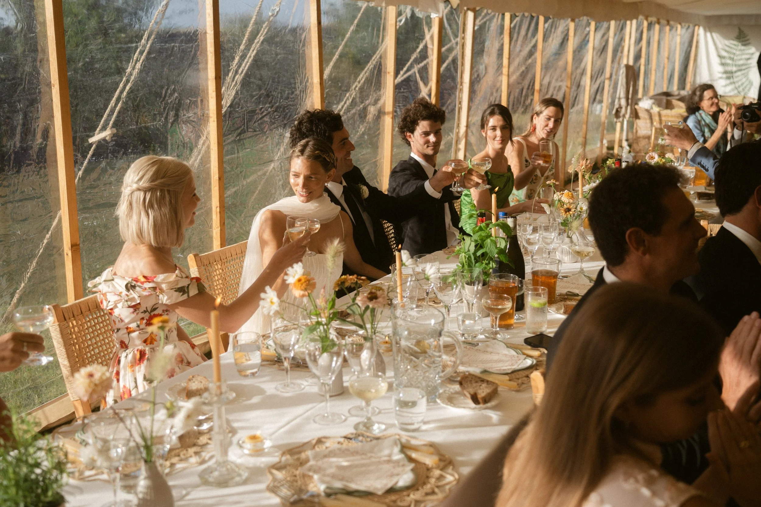 natural editing wedding photography with hazy golden light