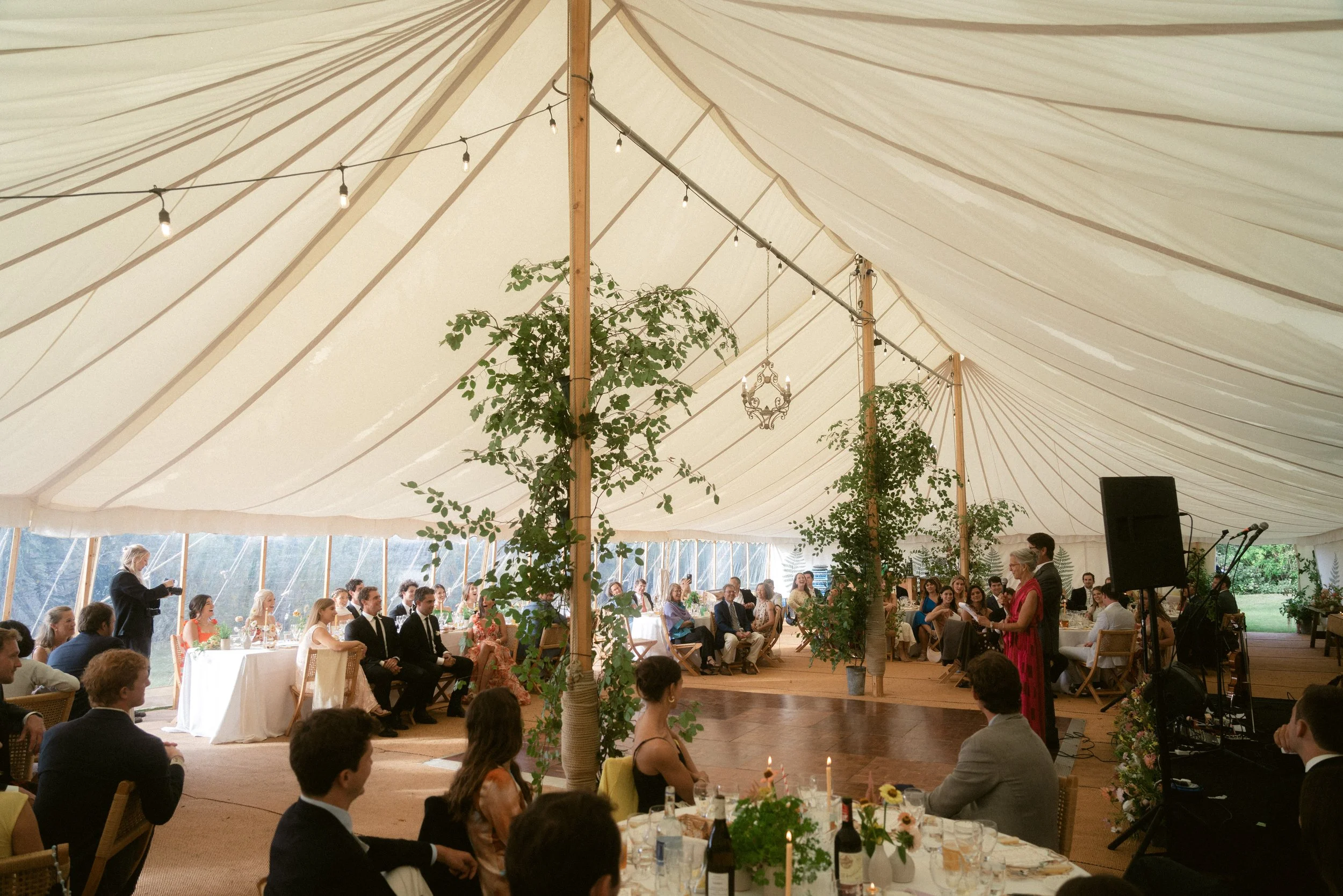 foliage marquee interior installations