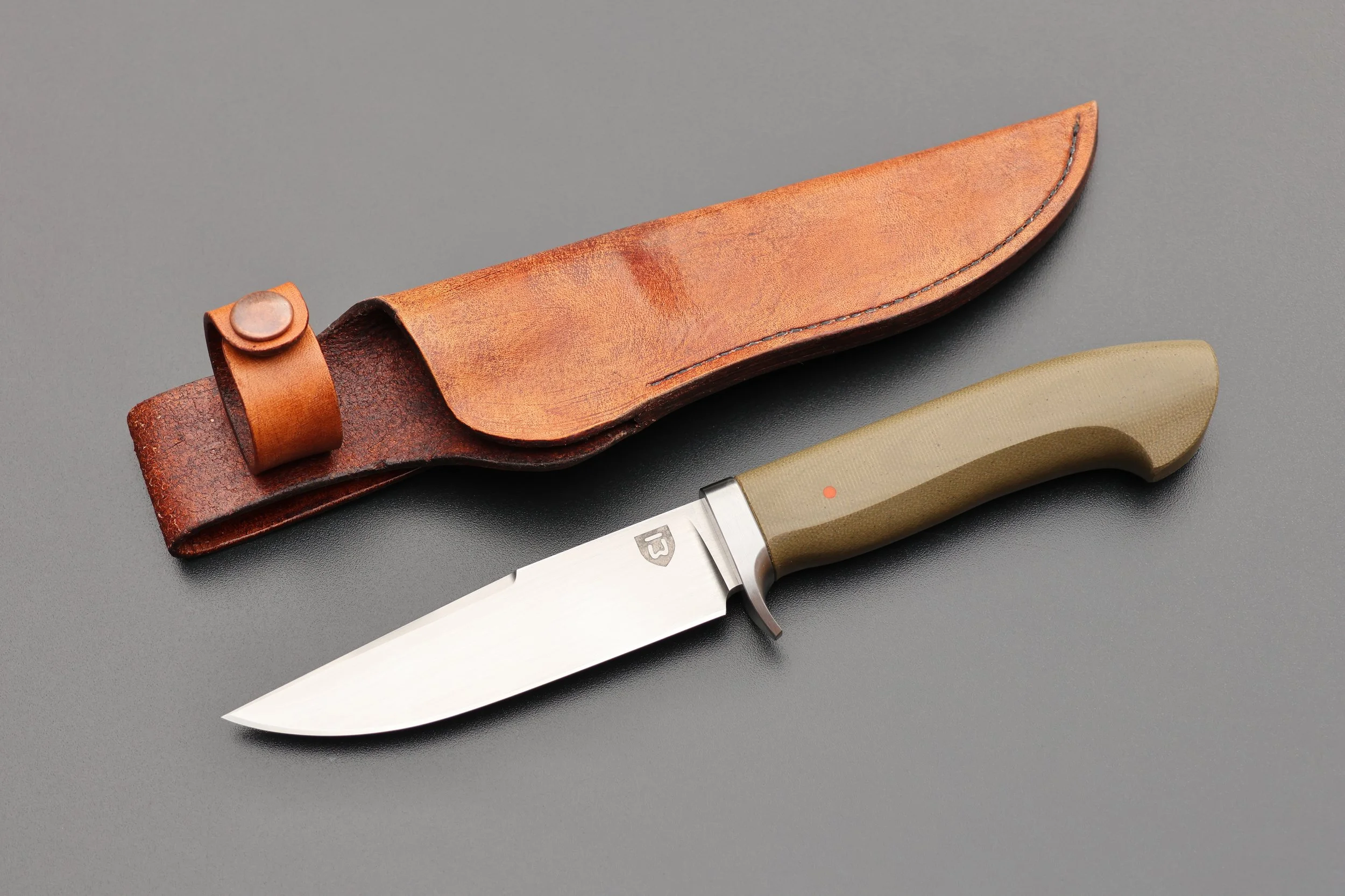 5" OD Green Clip Point Hunter