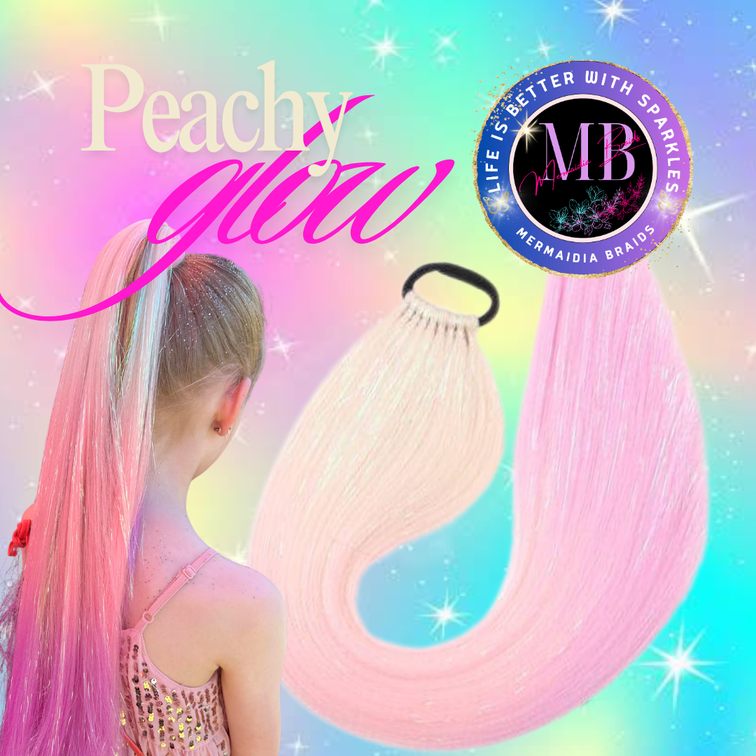 Peach Blonde Wrap Around Ponytail Extension (3.10 Peachy Glow)