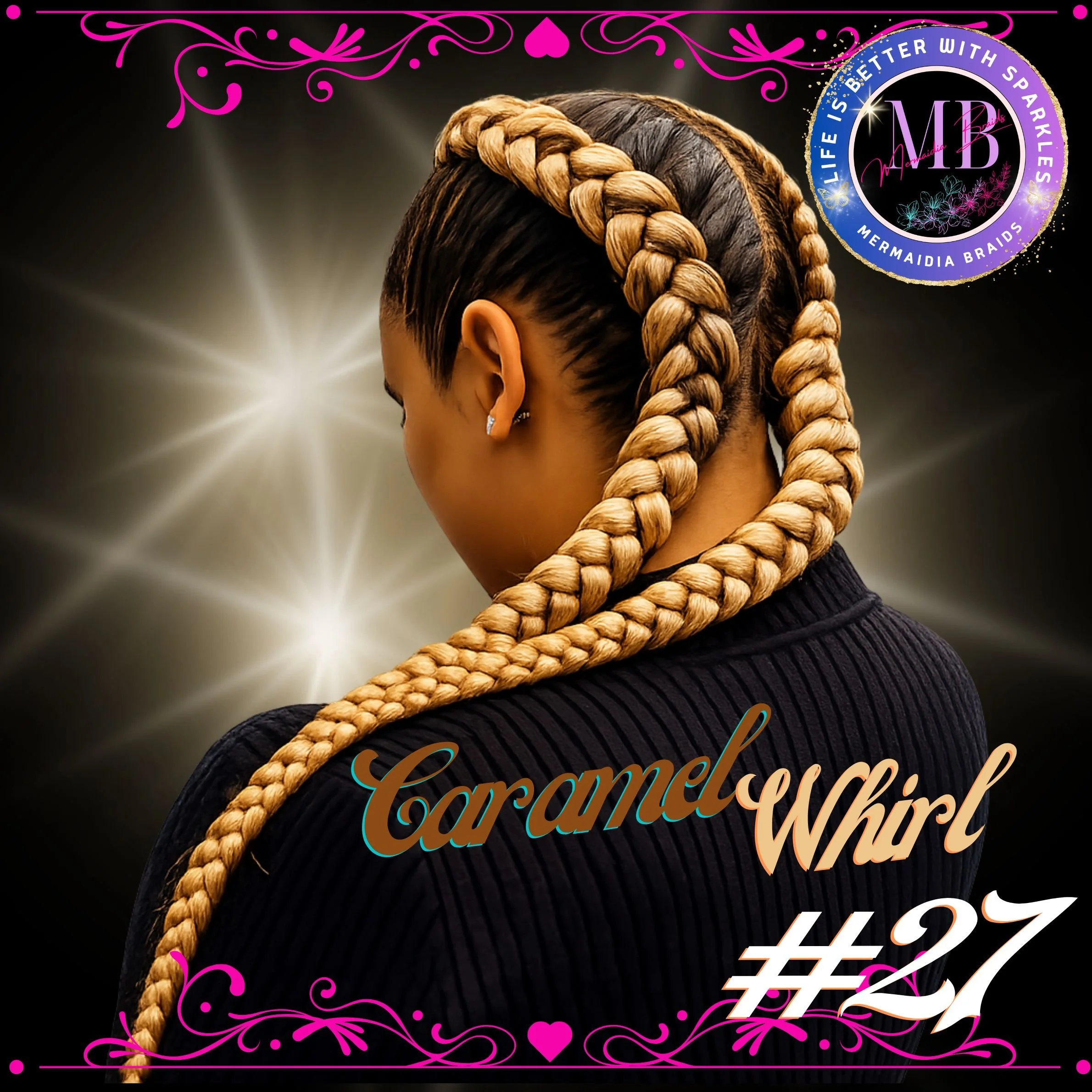 Caramel Blonde Jumbo Braiding Hair Extension (#27 Caramel Whirl)