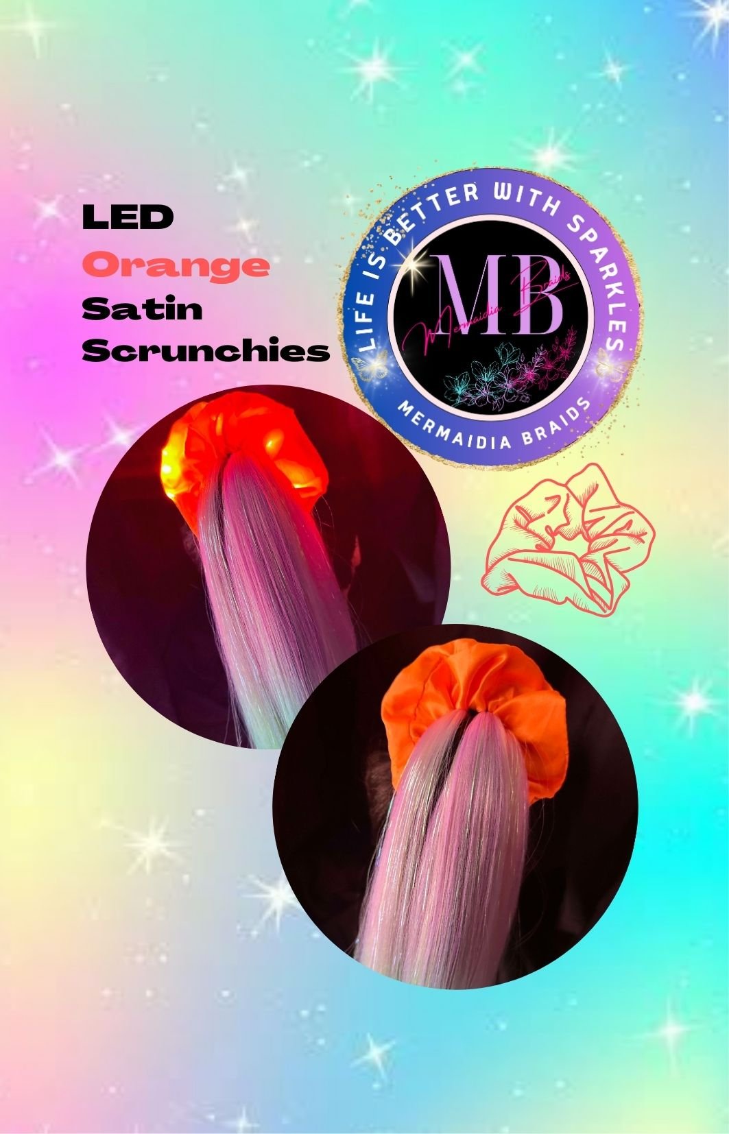 LED Orange Satin Scrunchies Rectangle.jpg