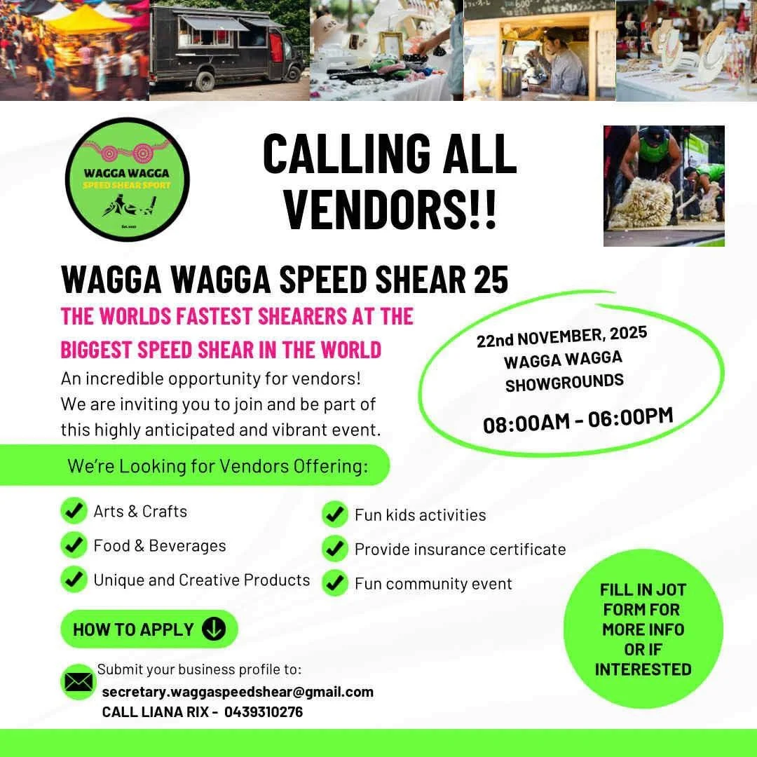 Wagga Wagga Speed Shear - (Mermaidia Braids Attendance Confirmed)