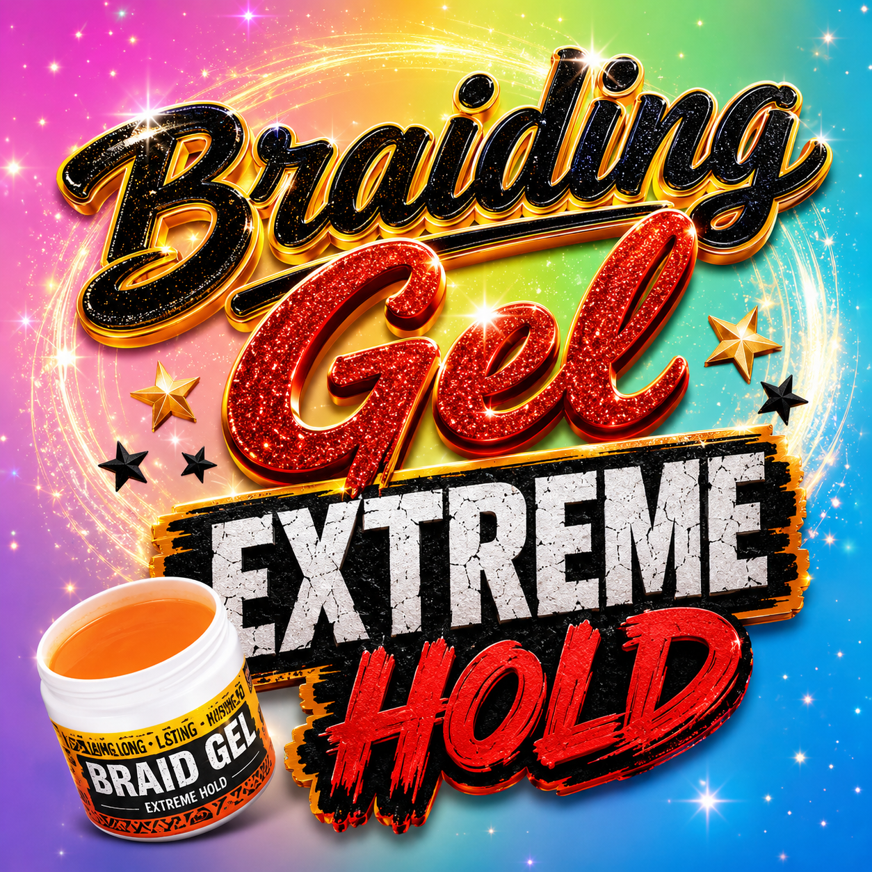 Extreme Hold Braiding Styling Gel