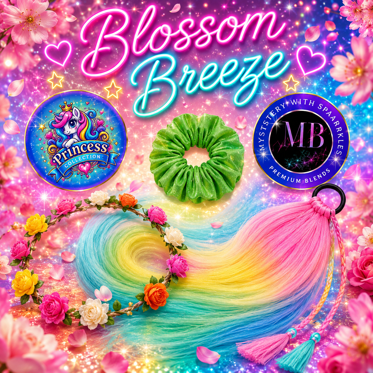 Blossom Breeze Pony Package (Pastel Pink, Blue, Yellow & Coral)