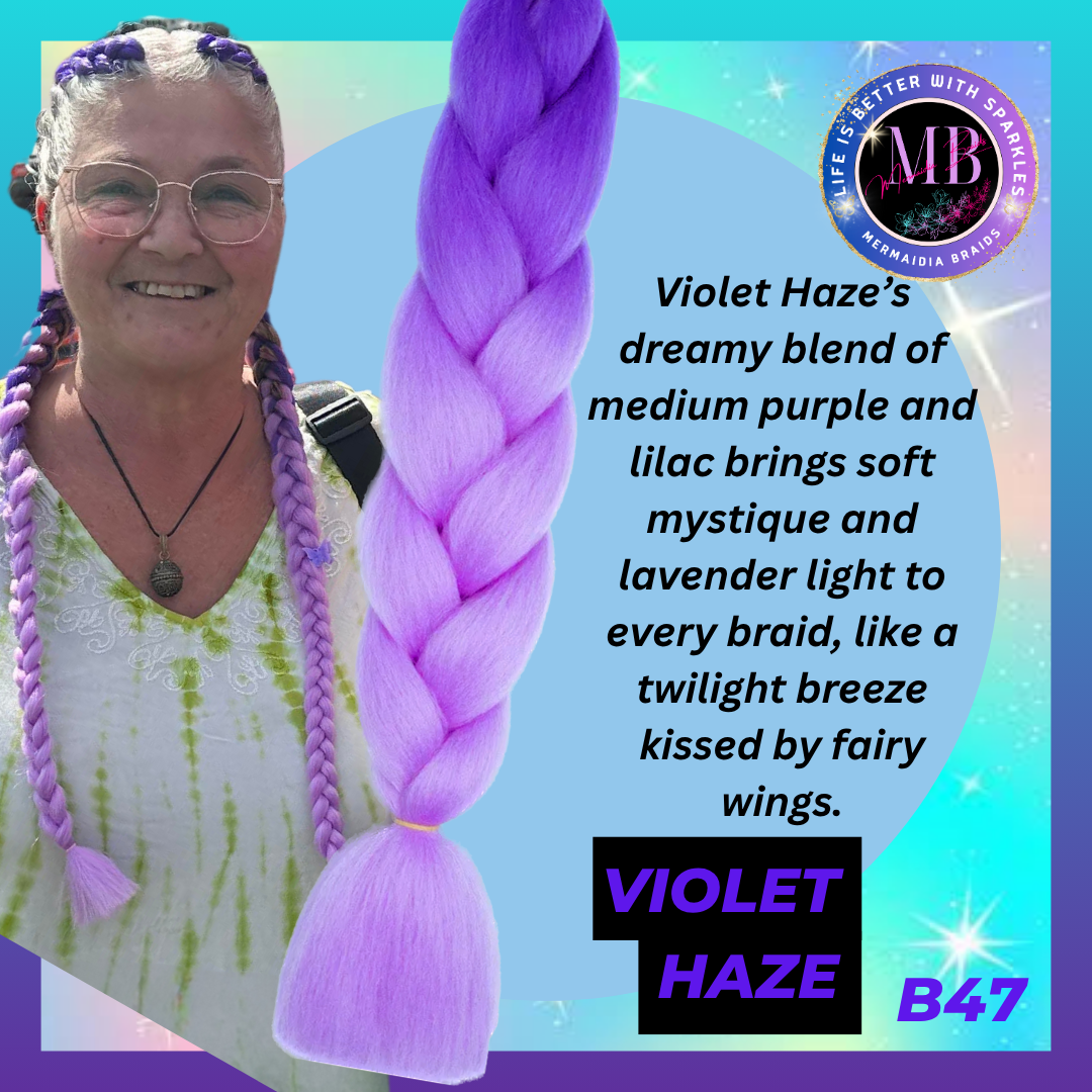 B47 - Violet Haze Extension Hair Braid