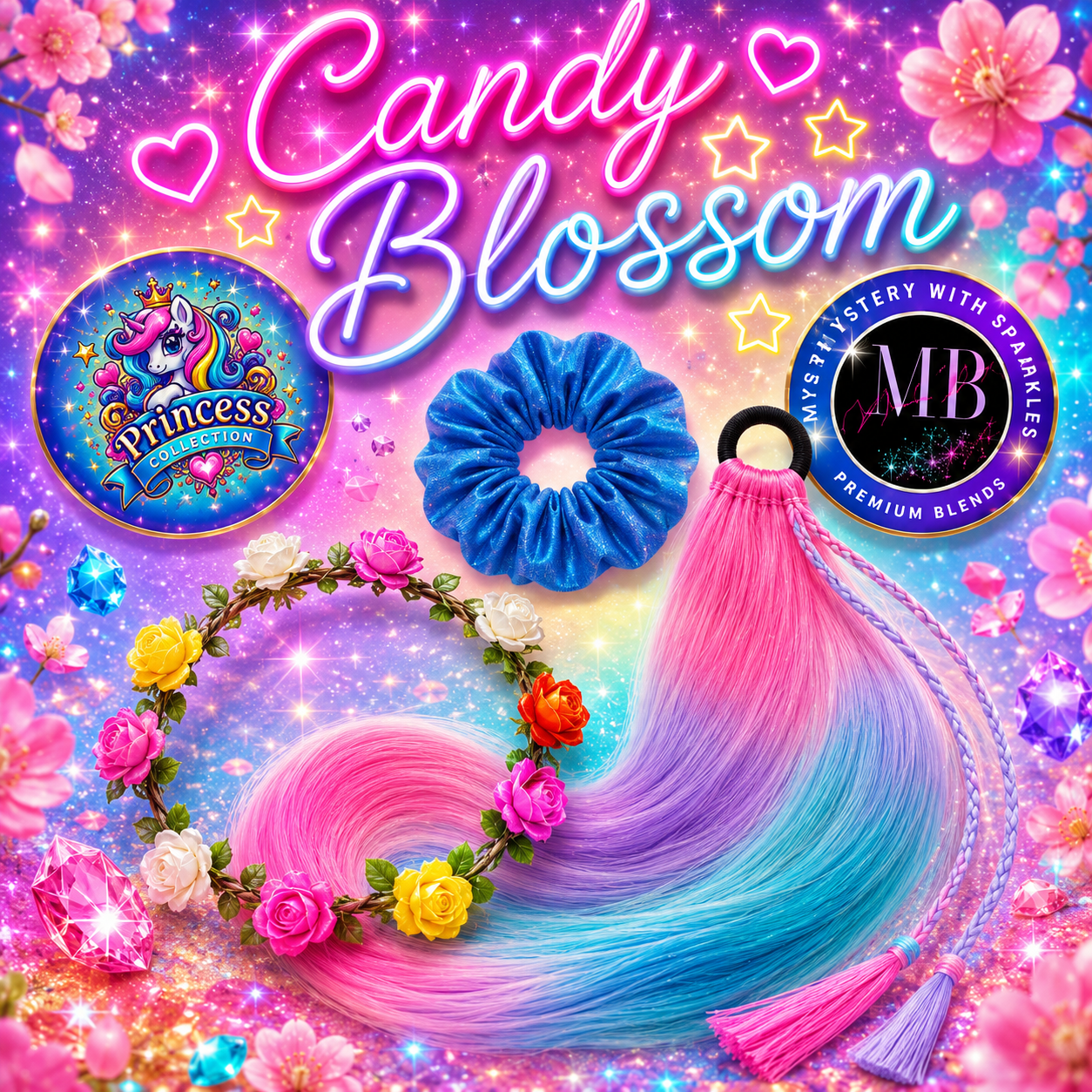 Candy Blossom Pony Package (Pink, Teal & Lavender)