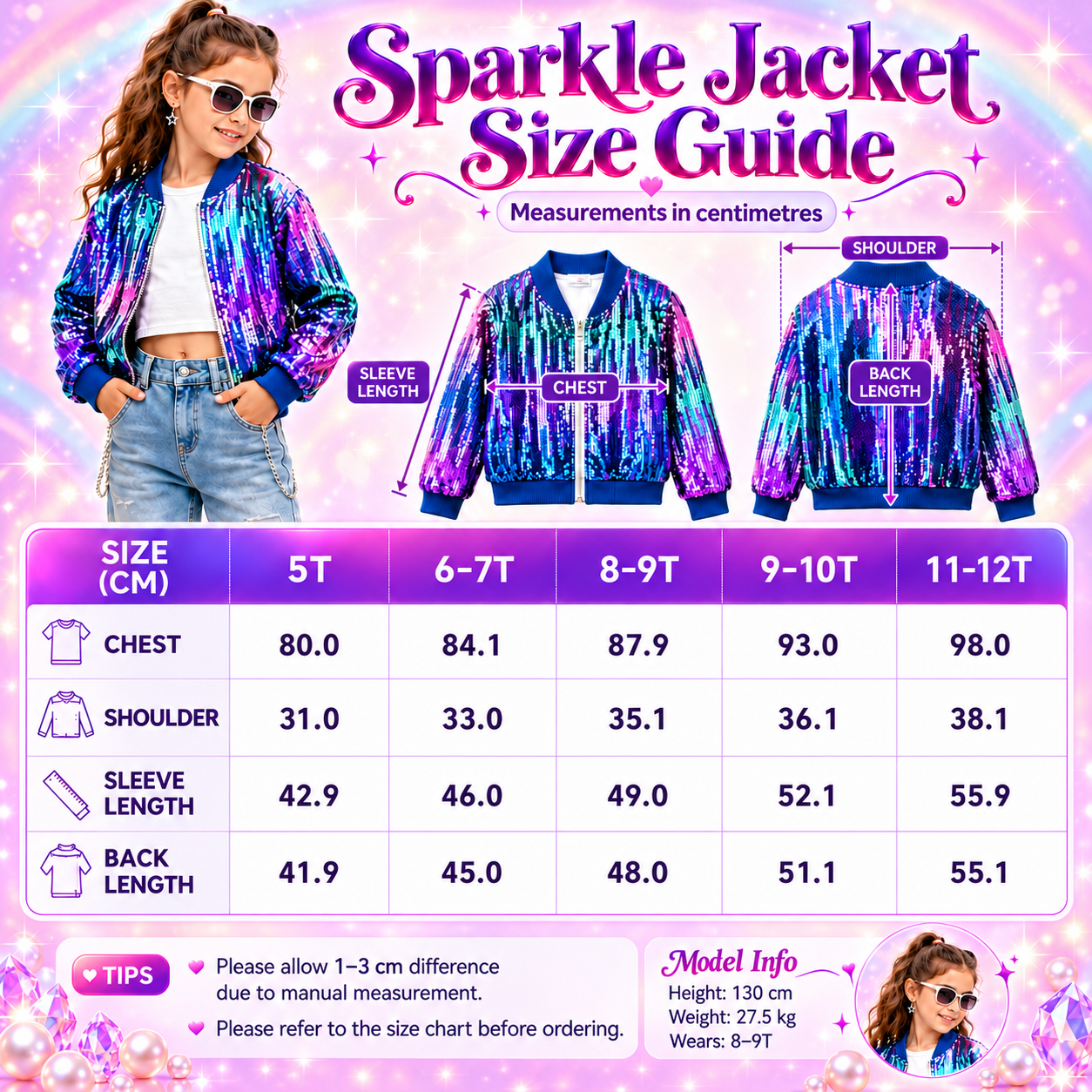 Sparkle jacket size guide in centimetres.png