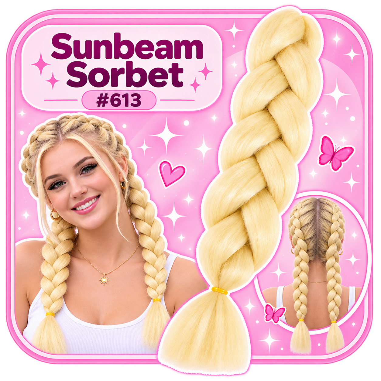 Golden Blonde Braiding Hair (#613)