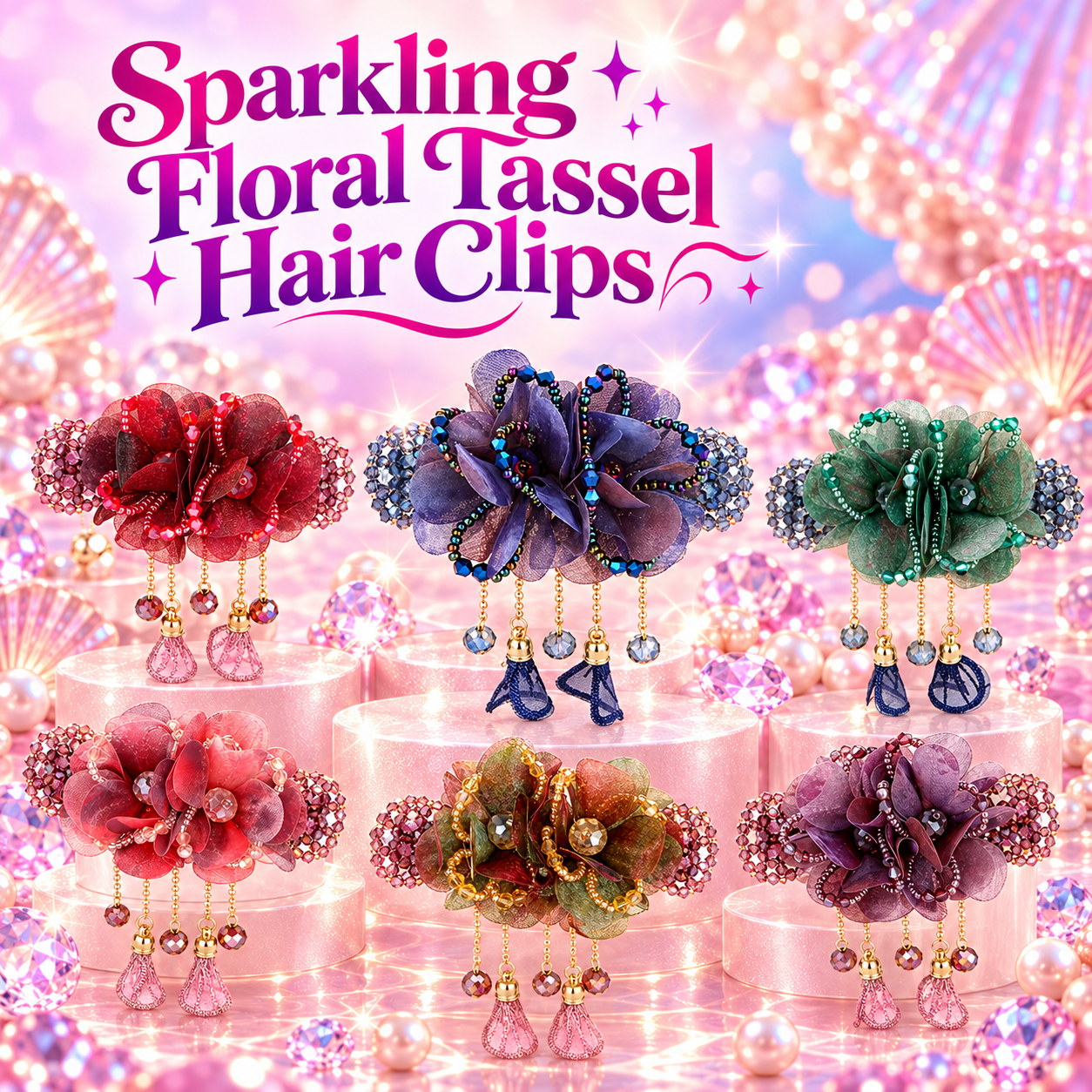 Sparkling Floral Tassel Hair Clips (1).png