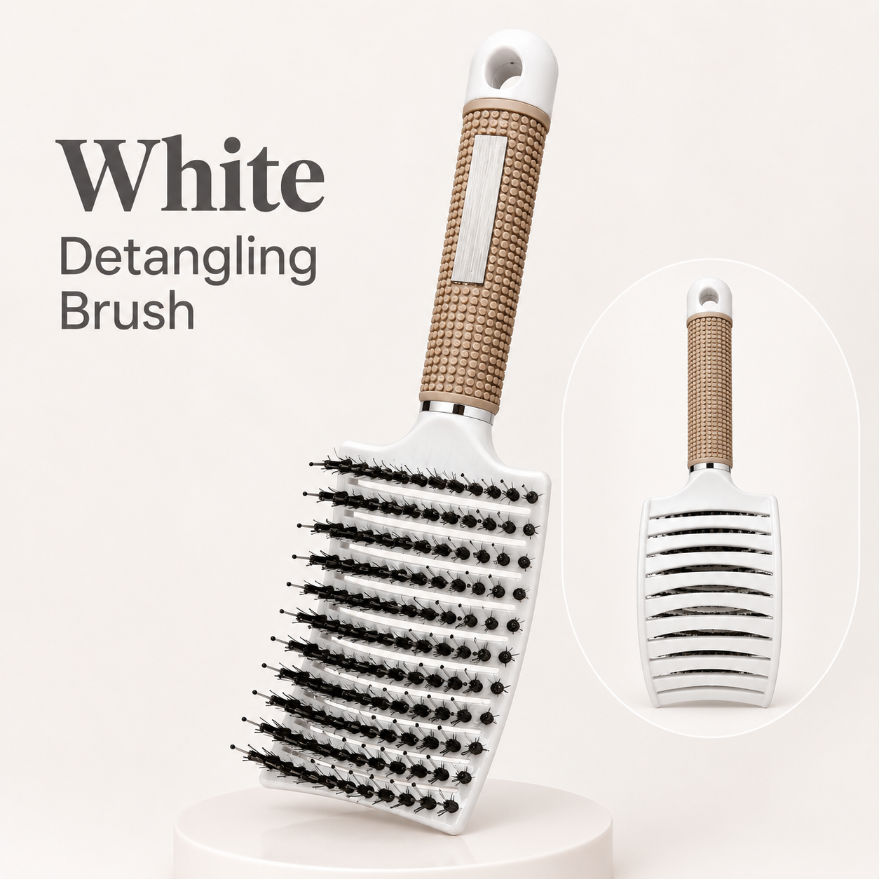 White Detangling Brush