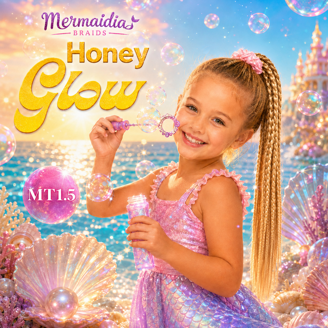 Golden Blonde Braided Ponytail Extension (MT1.5 Honey Glow)